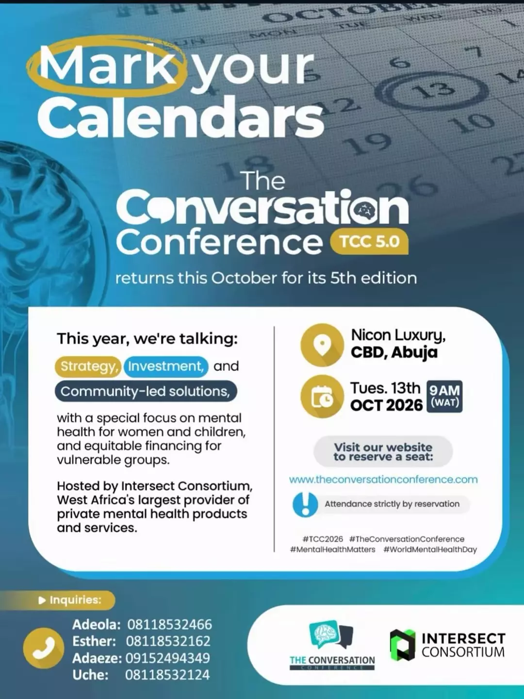 THE CONVERSATION CONFERENCE — INTERSECT CONSORTIUM