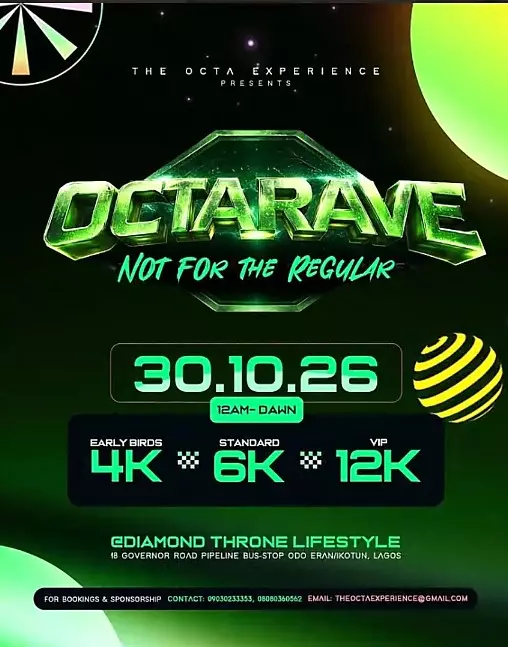 OCTARAVE – NOT FOR THE REGULAR
