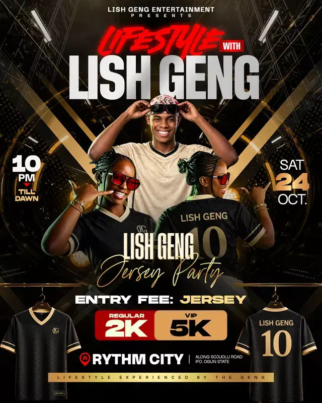 LIFESTYLE WITH LISH GENG — JERSEY PARTY