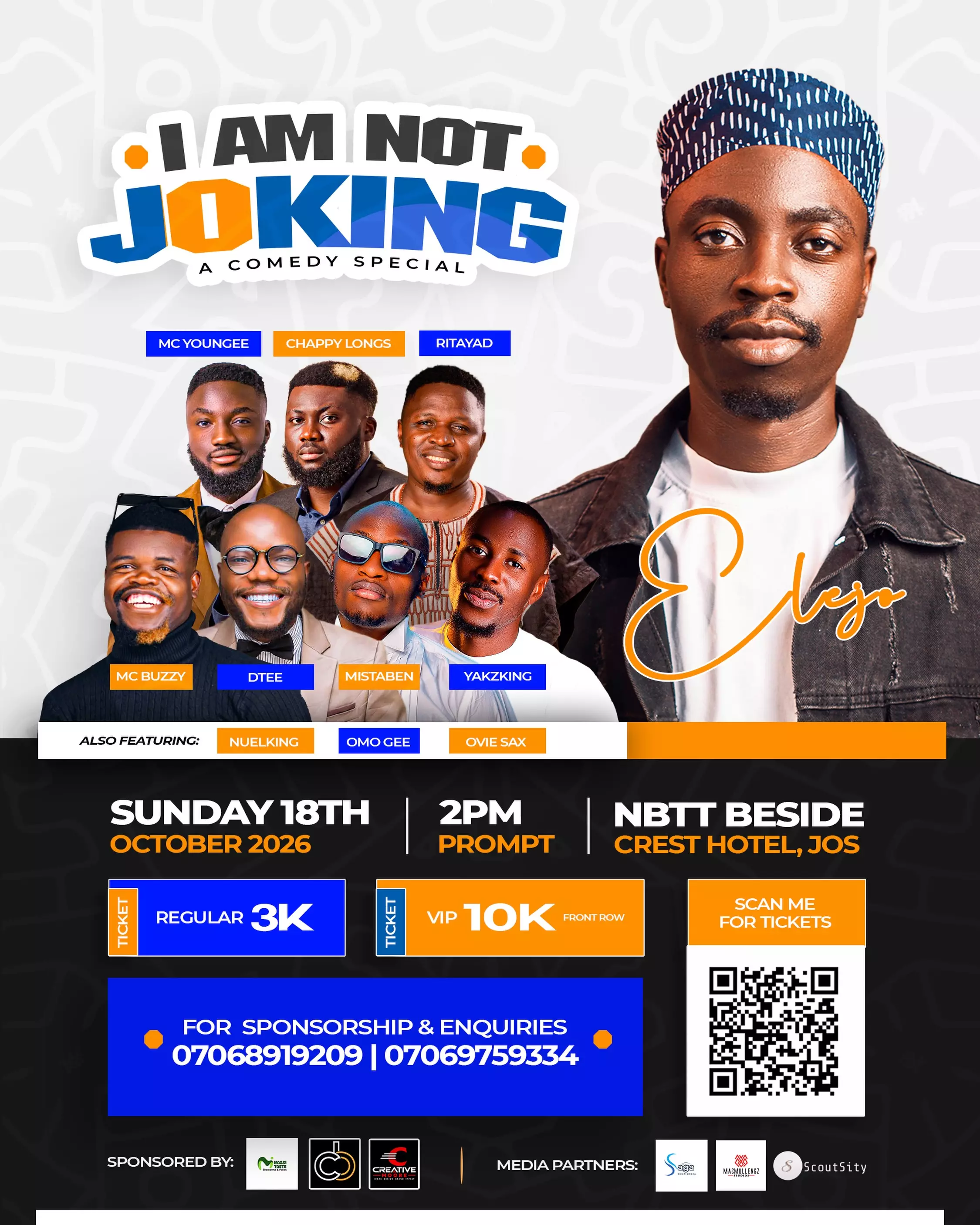 I AM NOT JOKING – COMEDY SPECIAL