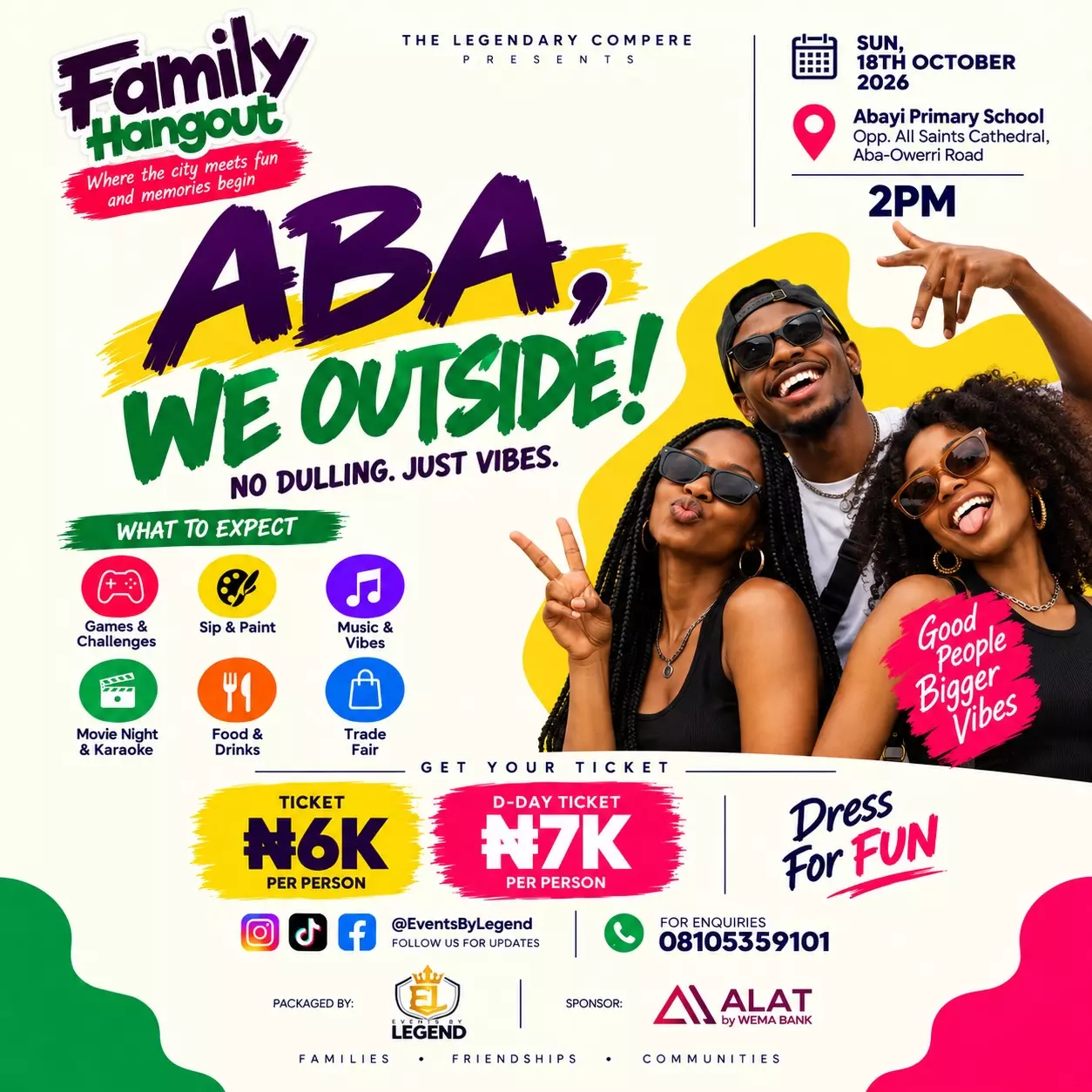 FAMILY HANGOUT: “ABA, WE OUTSIDE!”