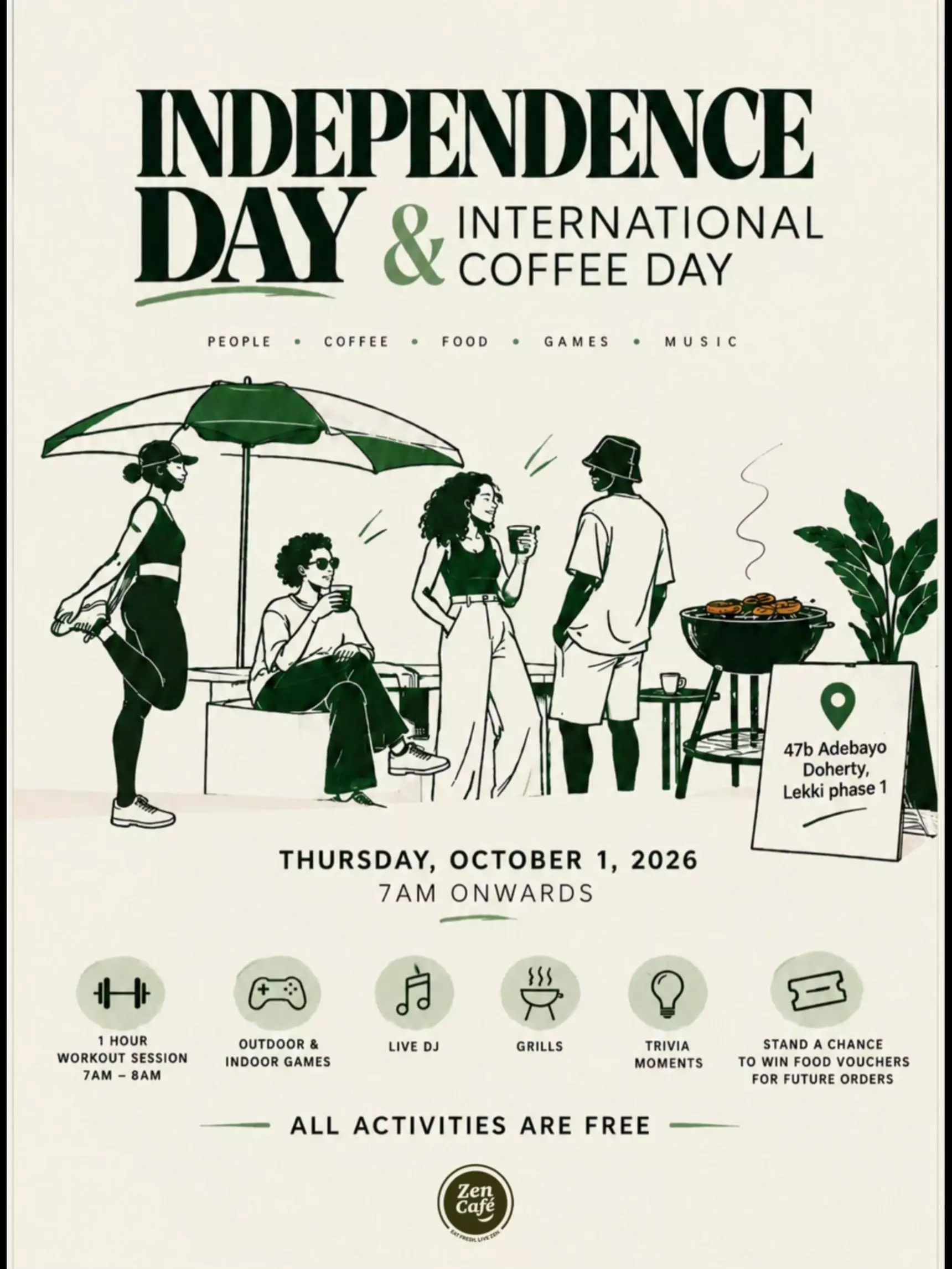 INDEPENDENCE DAY & INTERNATIONAL COFFEE DAY