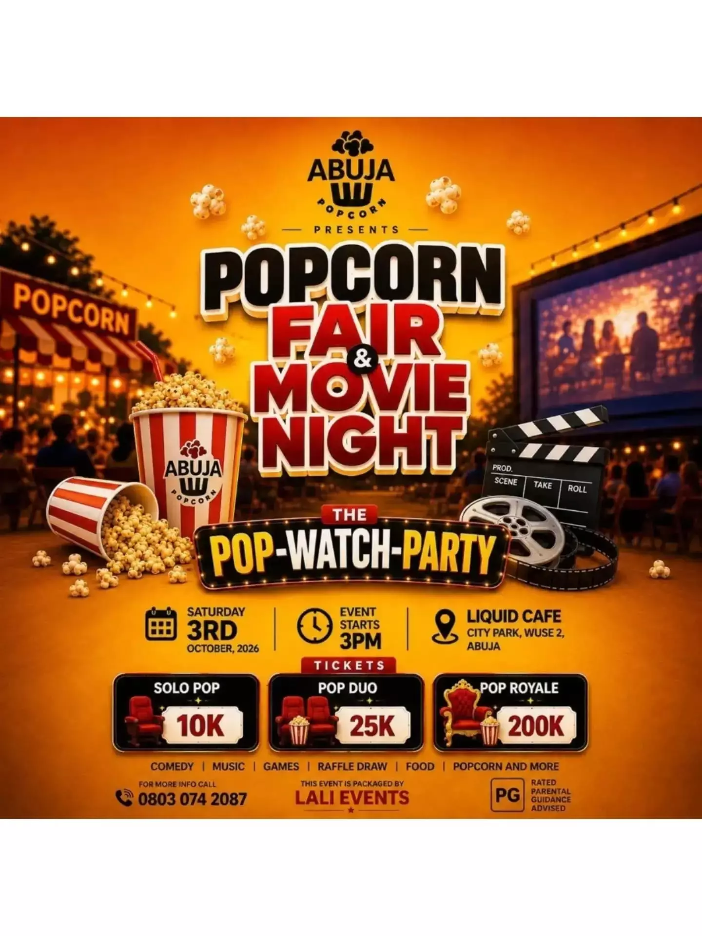 ABUJA POPCORN FAIR & MOVIE NIGHT