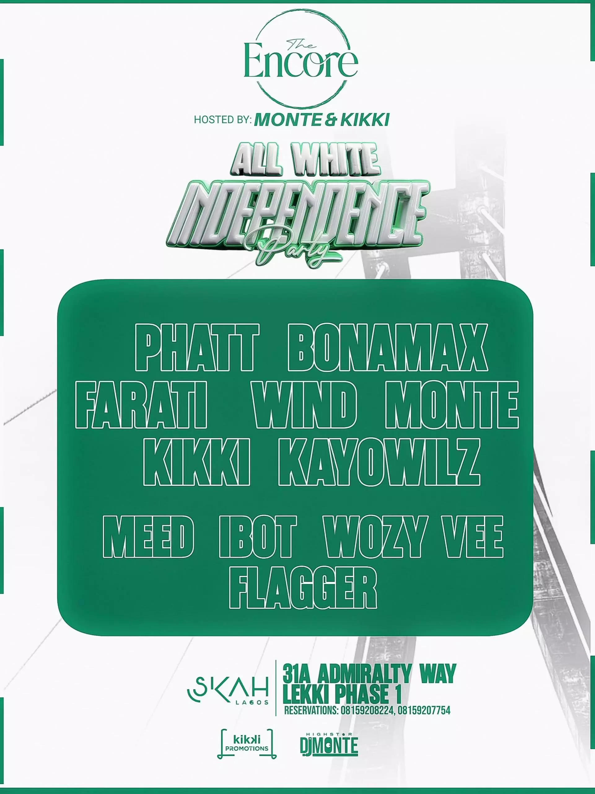 THE ENCORE: ALL WHITE INDEPENDENCE PARTY