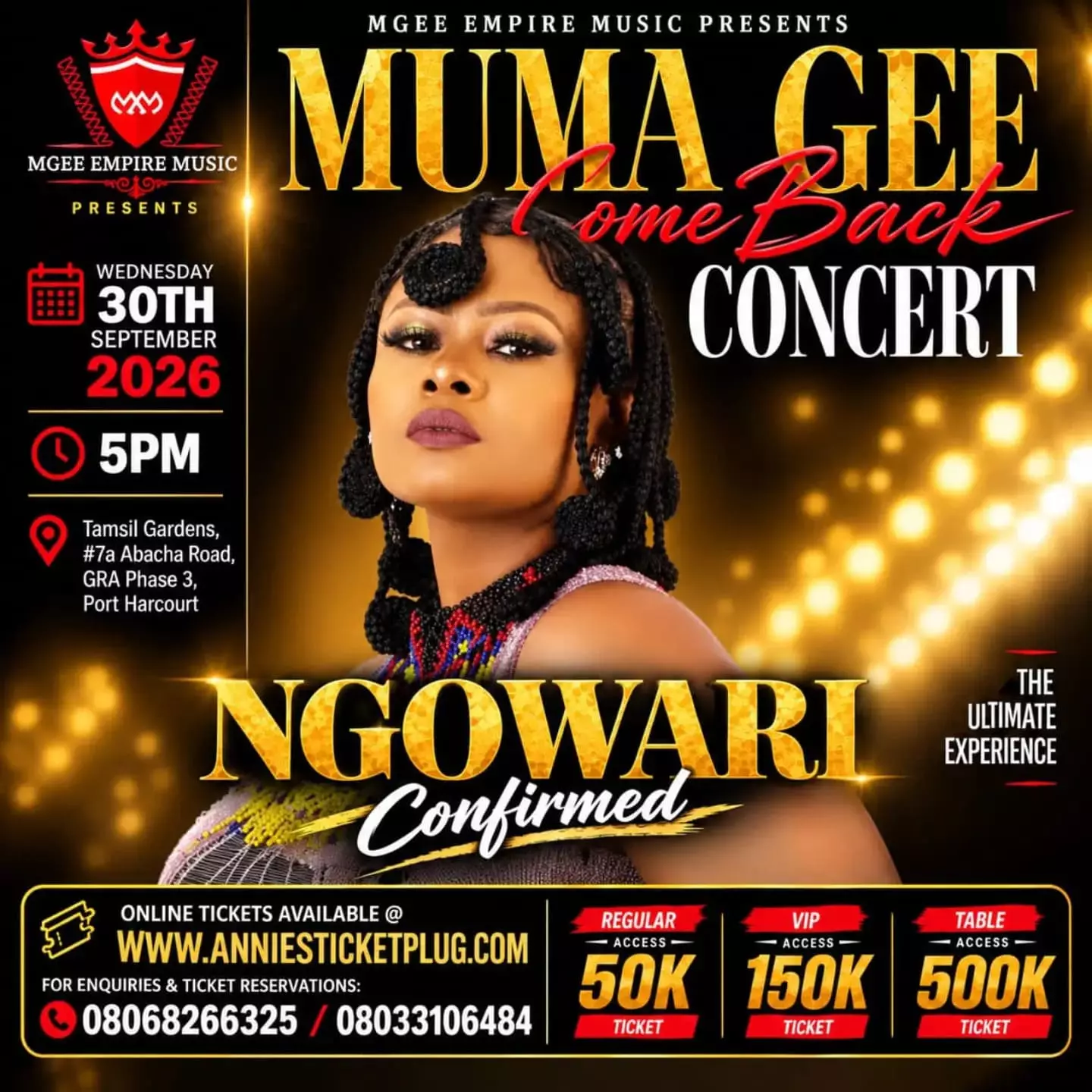 MUMA GEE COME BACK CONCERT