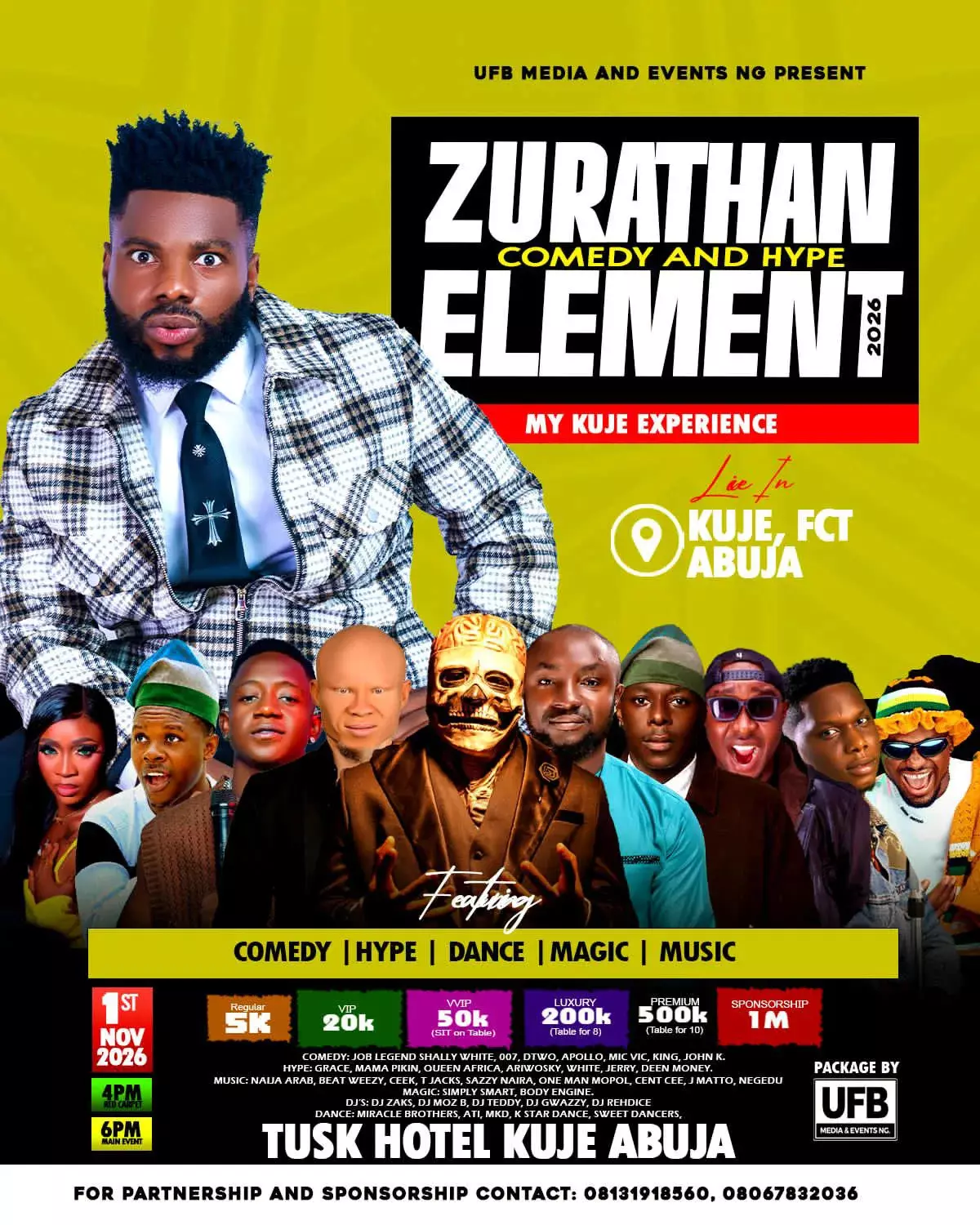 ZURATHAN ELEMAN 2026  – COMEDY AND HYPE