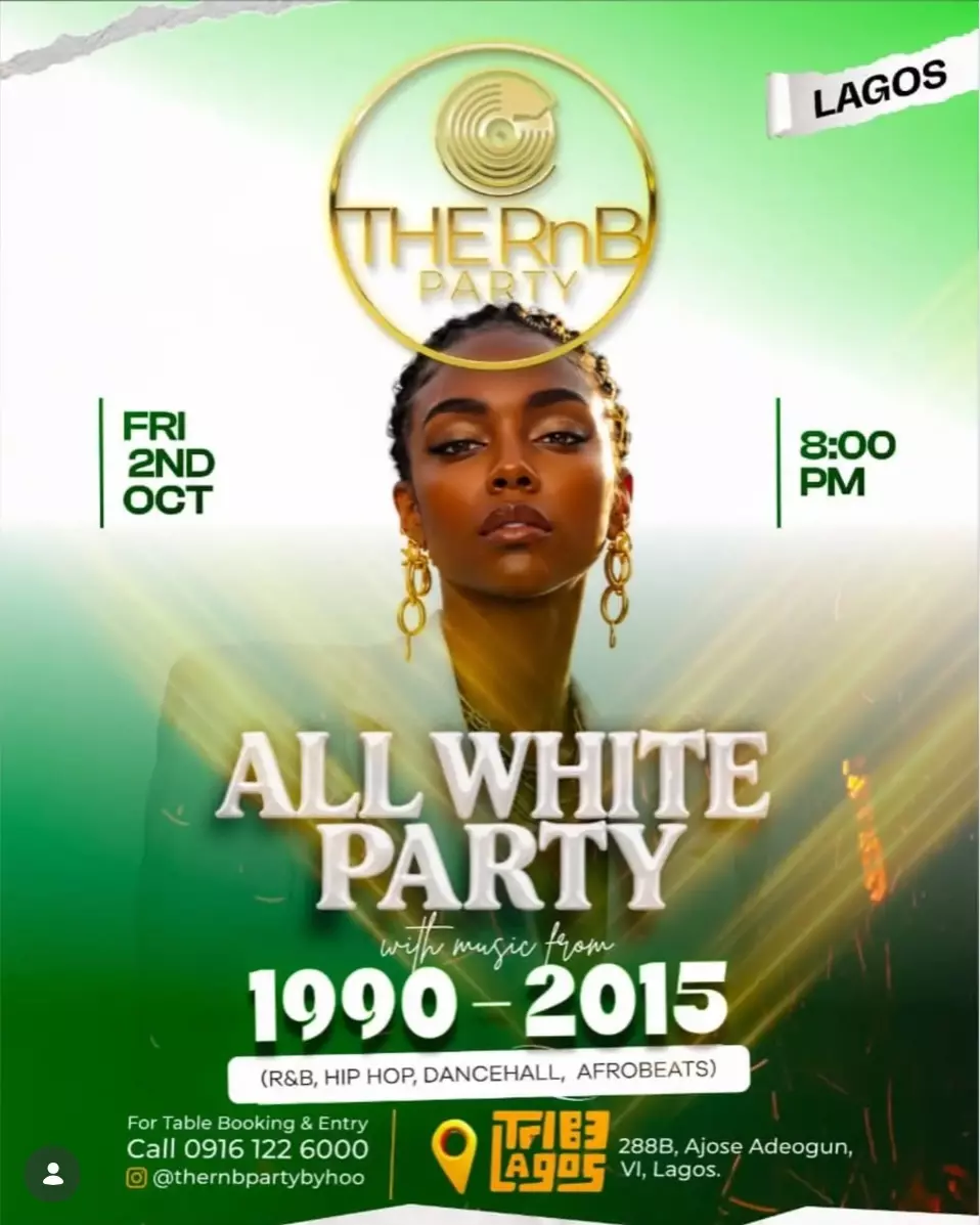 THE RNB PARTY — ALL WHITE PARTY