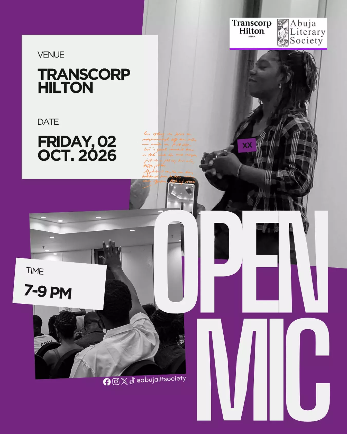 OPEN MIC — ABUJA LITERARY SOCIETY