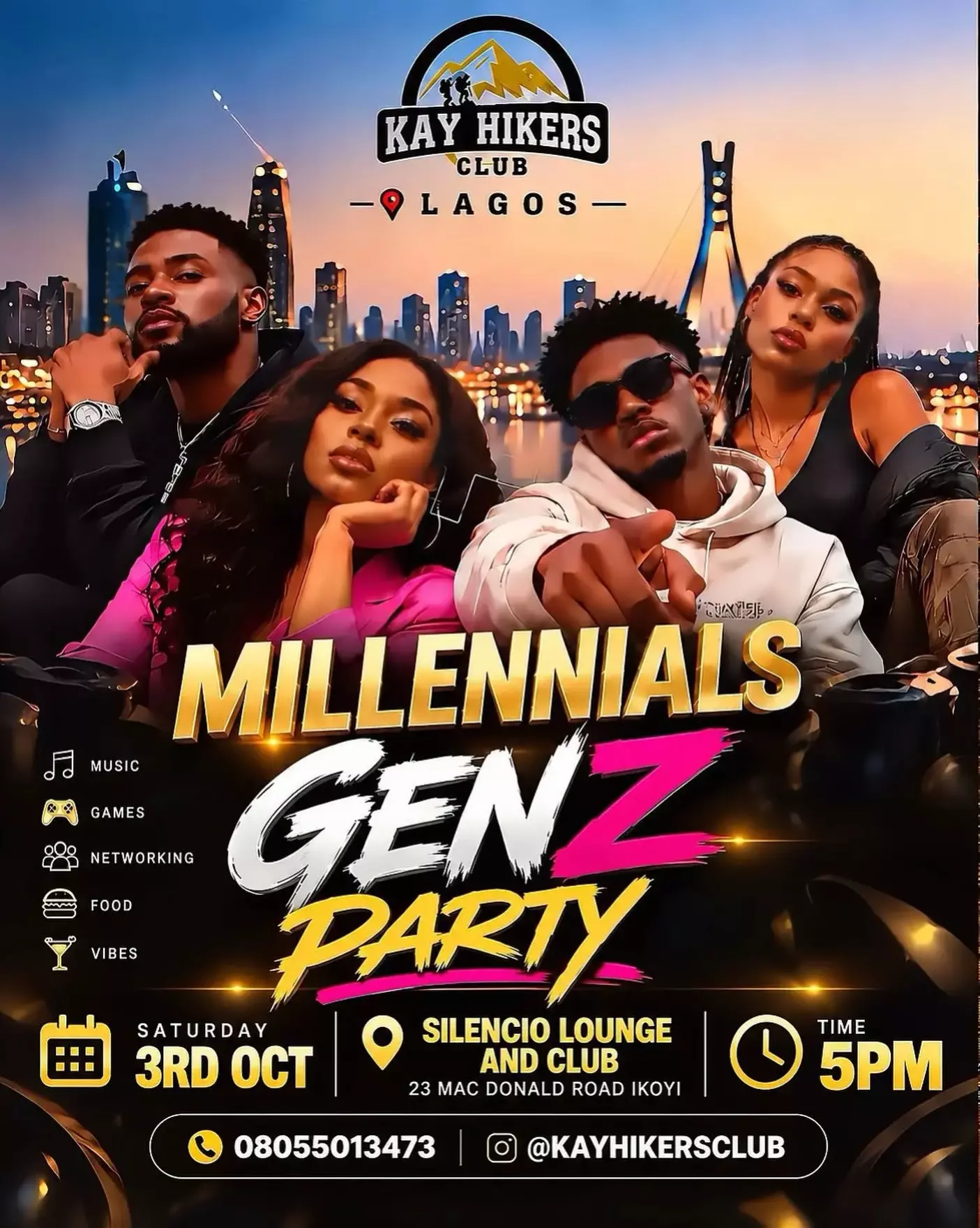 KAY HIKERS CLUB — MILLENNIALS GEN Z PARTY