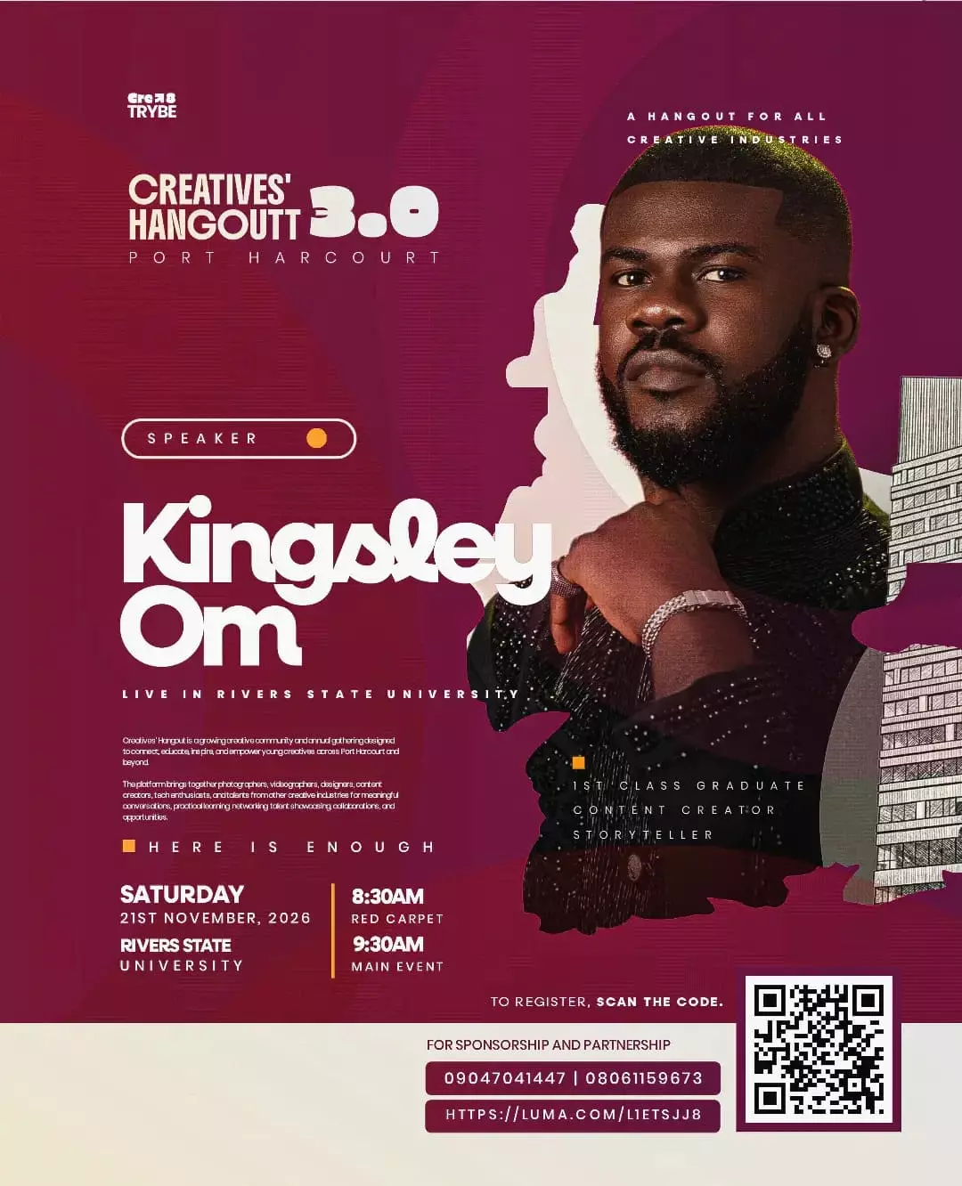 CREATIVES' HANGOUT 3.0 — KINGSLEY ONM