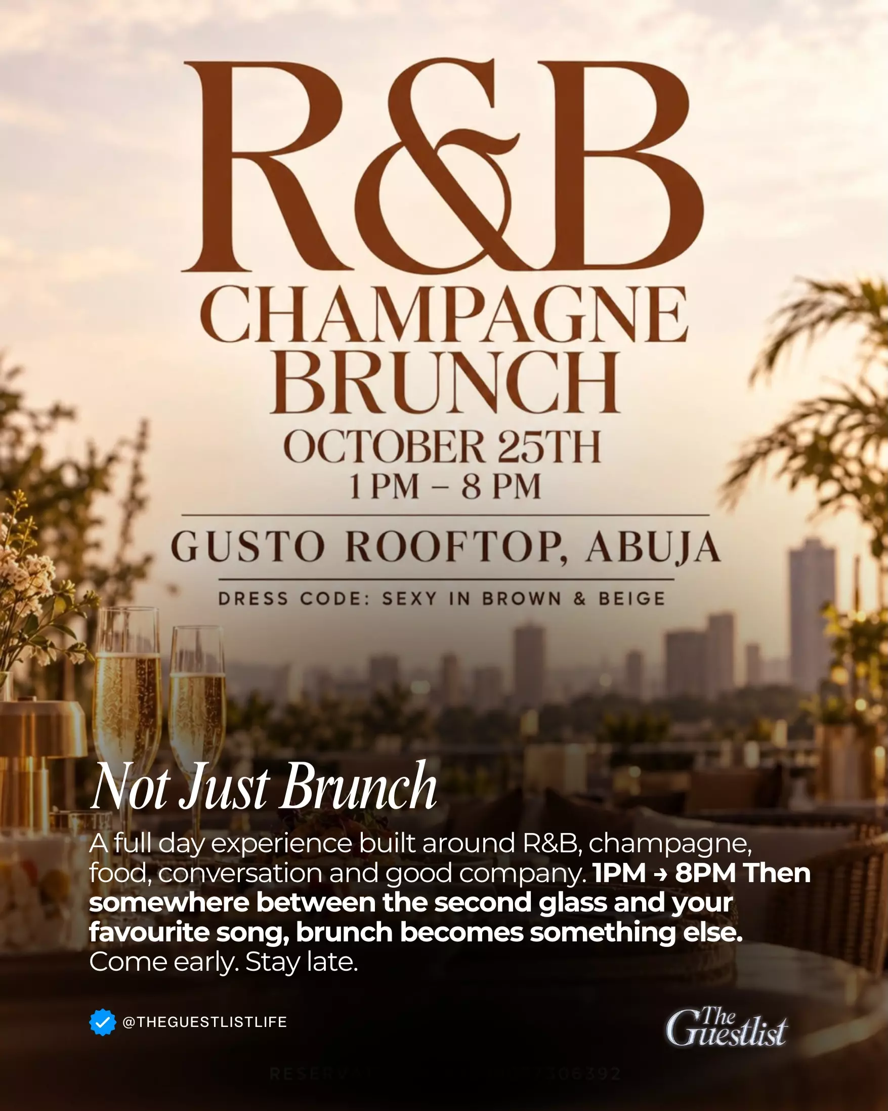 R&B CHAMPAGNE BRUNCH — THE GUESTLIST