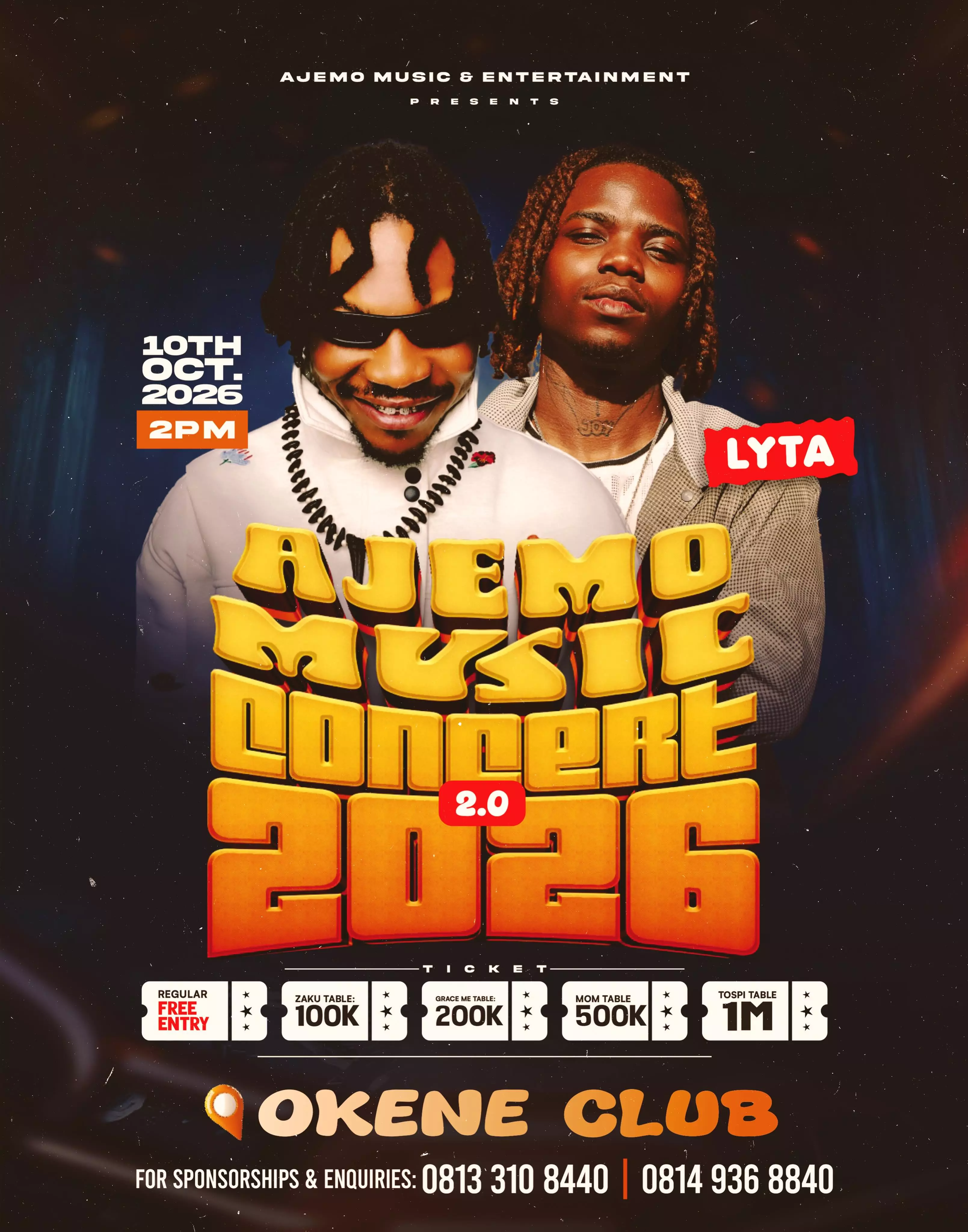 LYTA PERFORMING LIVE @ AJEMO MUSIC LOMPORE 2026 2.0