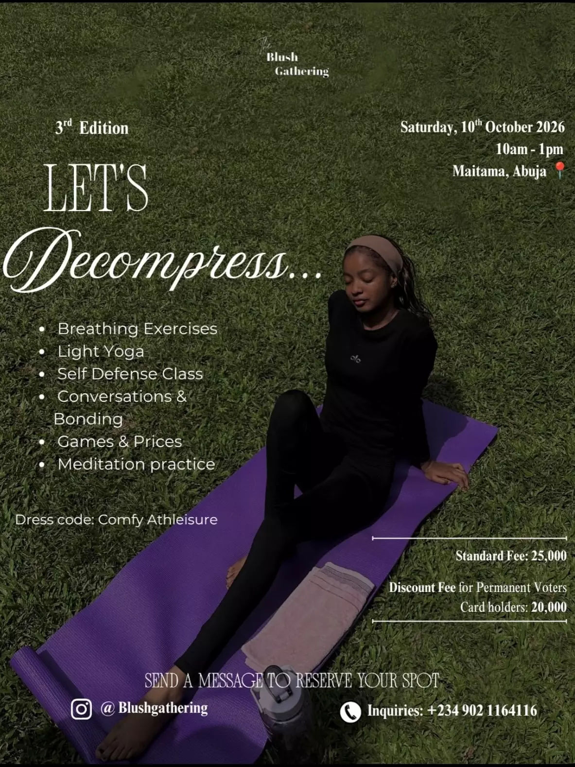 BLUSH GATHERING : LET’S DECOMPRESS
