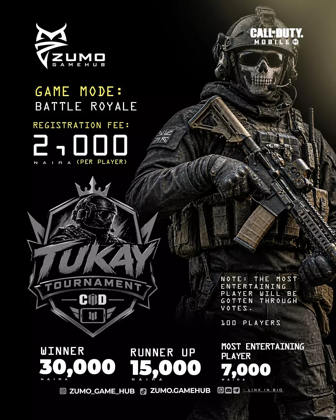 TUKAY TOURNAMENT – CALL OF DUTY: MOBILE BATTLE ROYALE