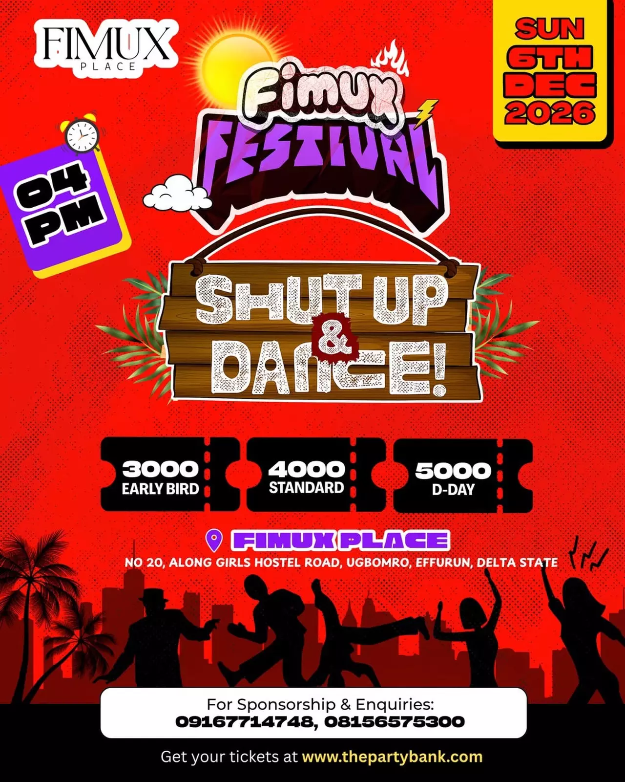 FIMUX FESTIVAL — SHUT UP & DANCE!