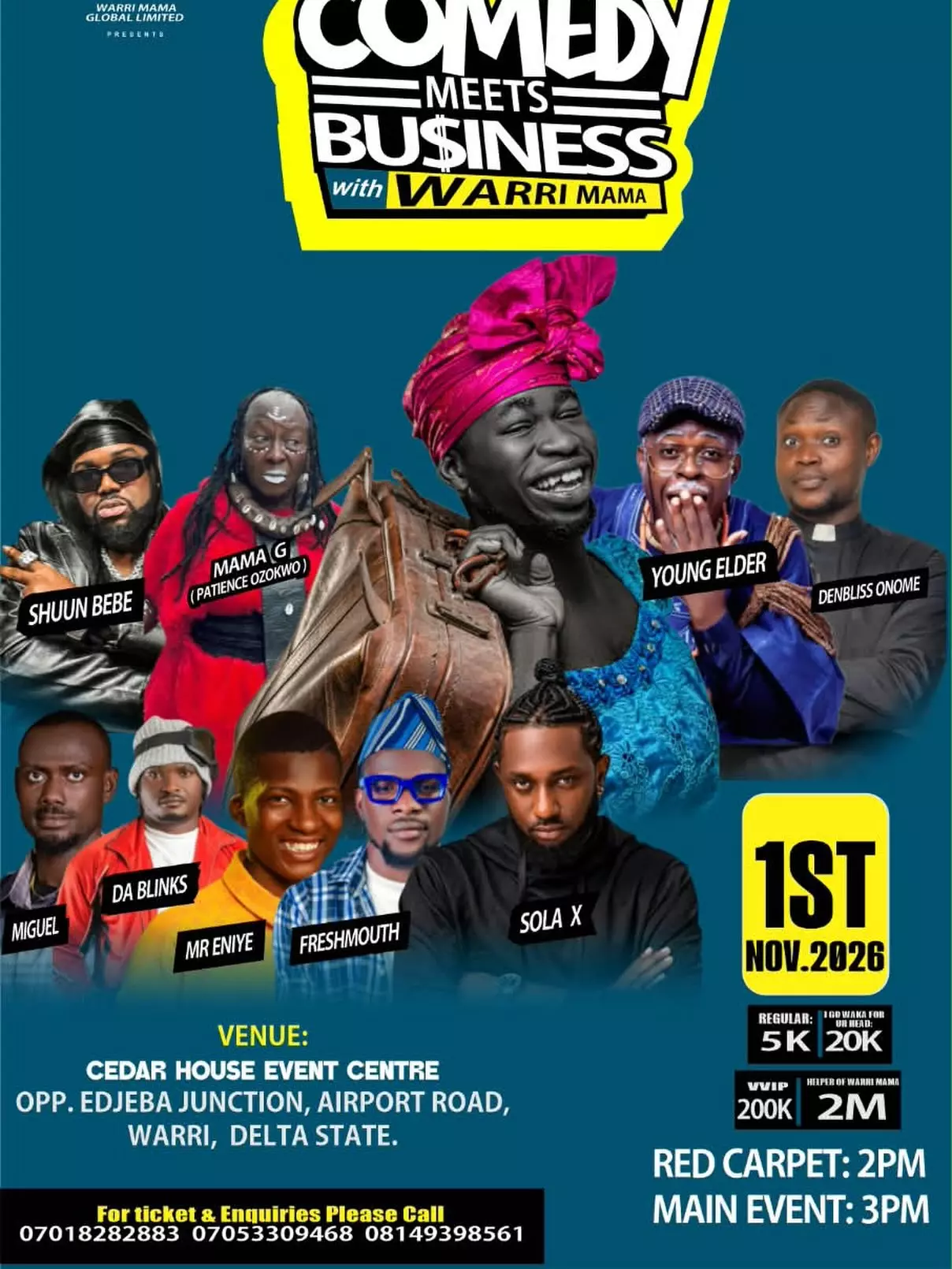 COMEDY MEETS BUSINESS WITH WARRI MAMA