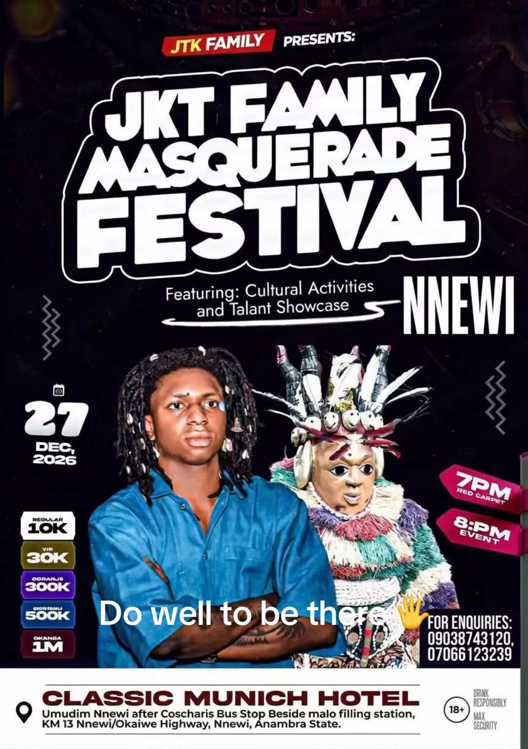 JTK FAMILY MASQUERADE FESTIVAL 2026