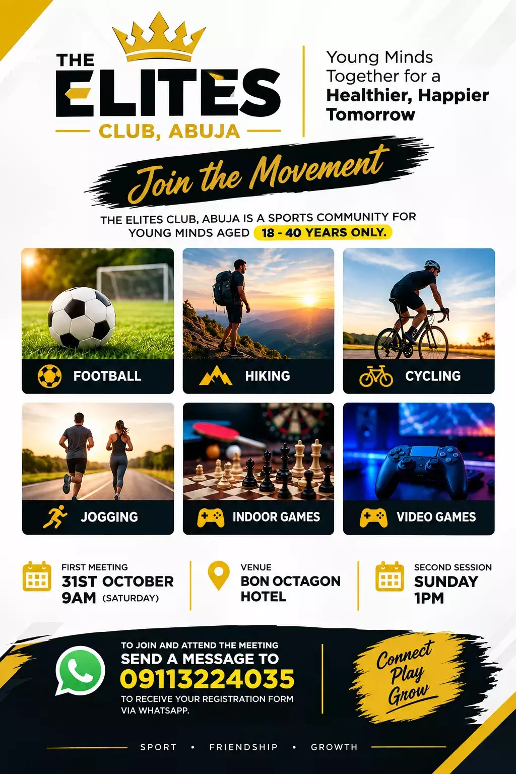 THE ELITES CLUB ABUJA: JOIN THE MOVEMENT