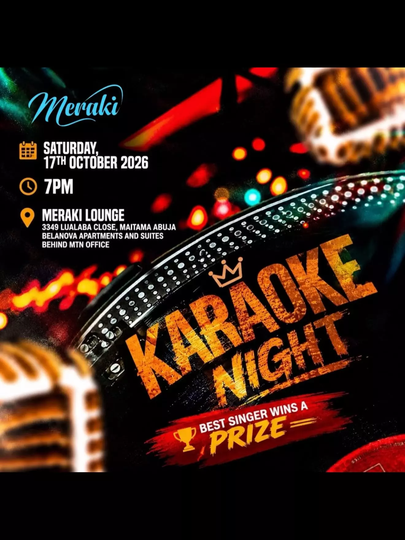 KARAOKE NIGHT 2026 – MERAKI LOUNGE