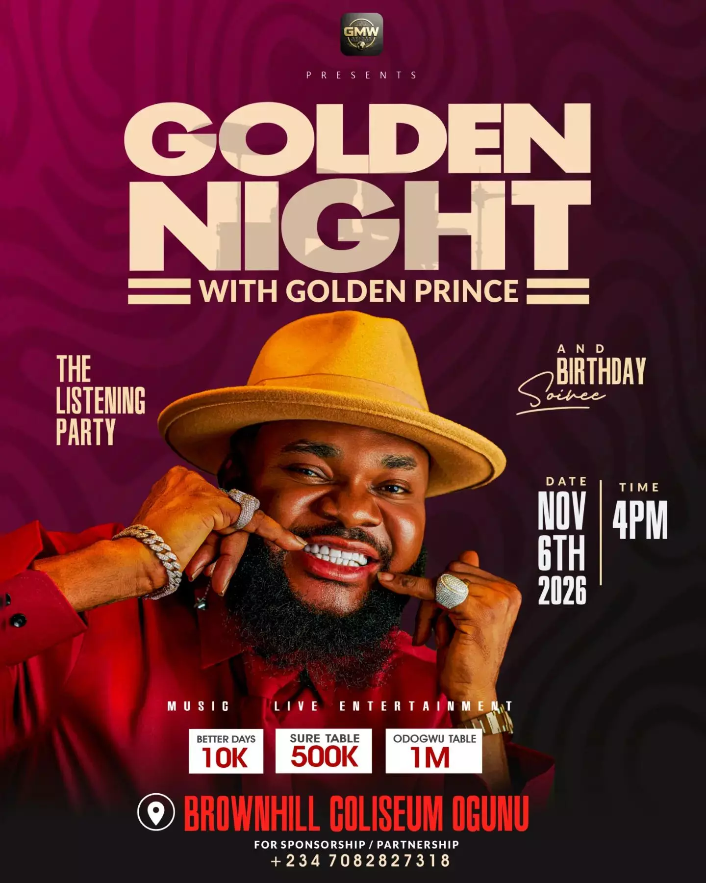 GOLDEN NIGHT WITH GOLDEN PRINCE