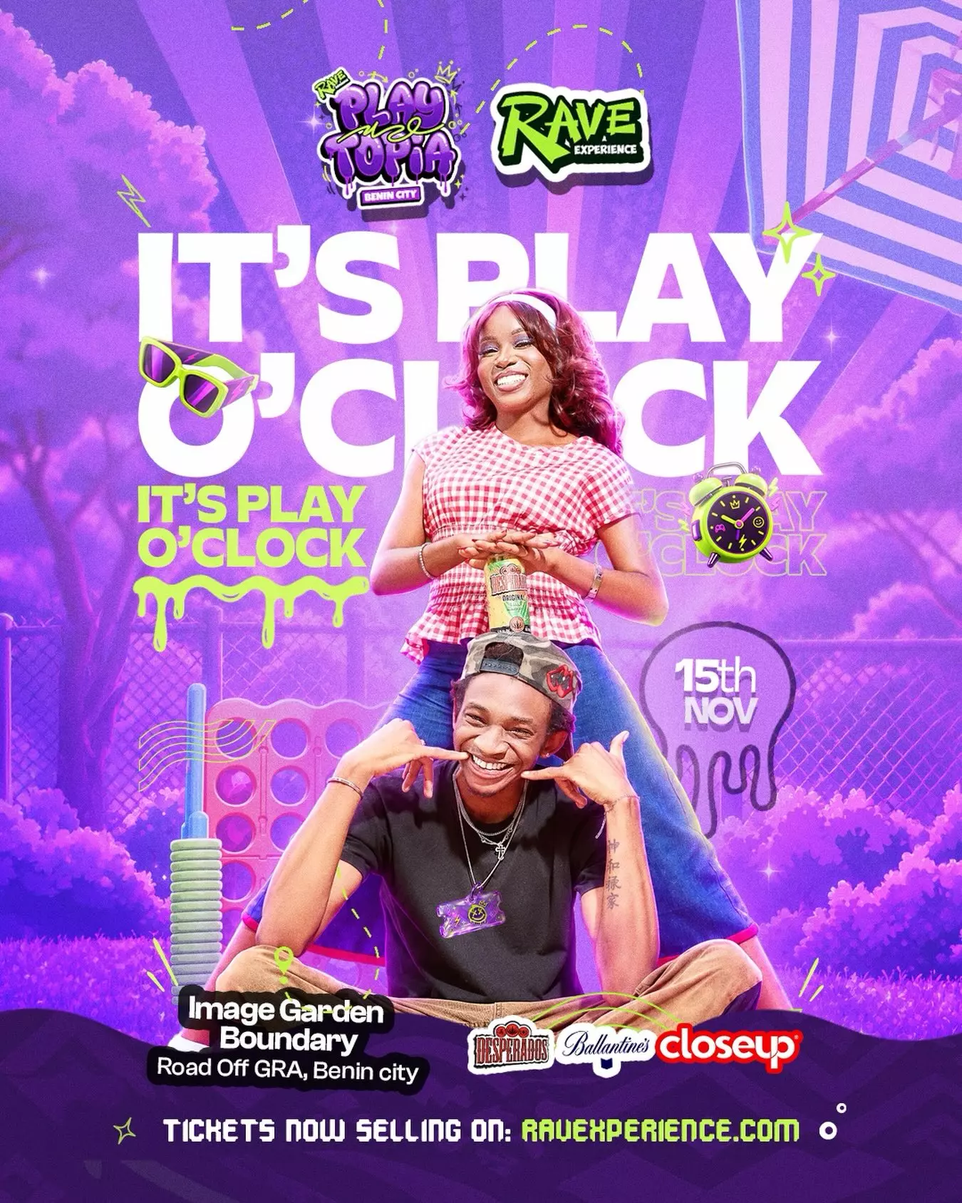 IT’S PLAY O’CLOCK – RAVE EXPERIENCE BENIN CITY