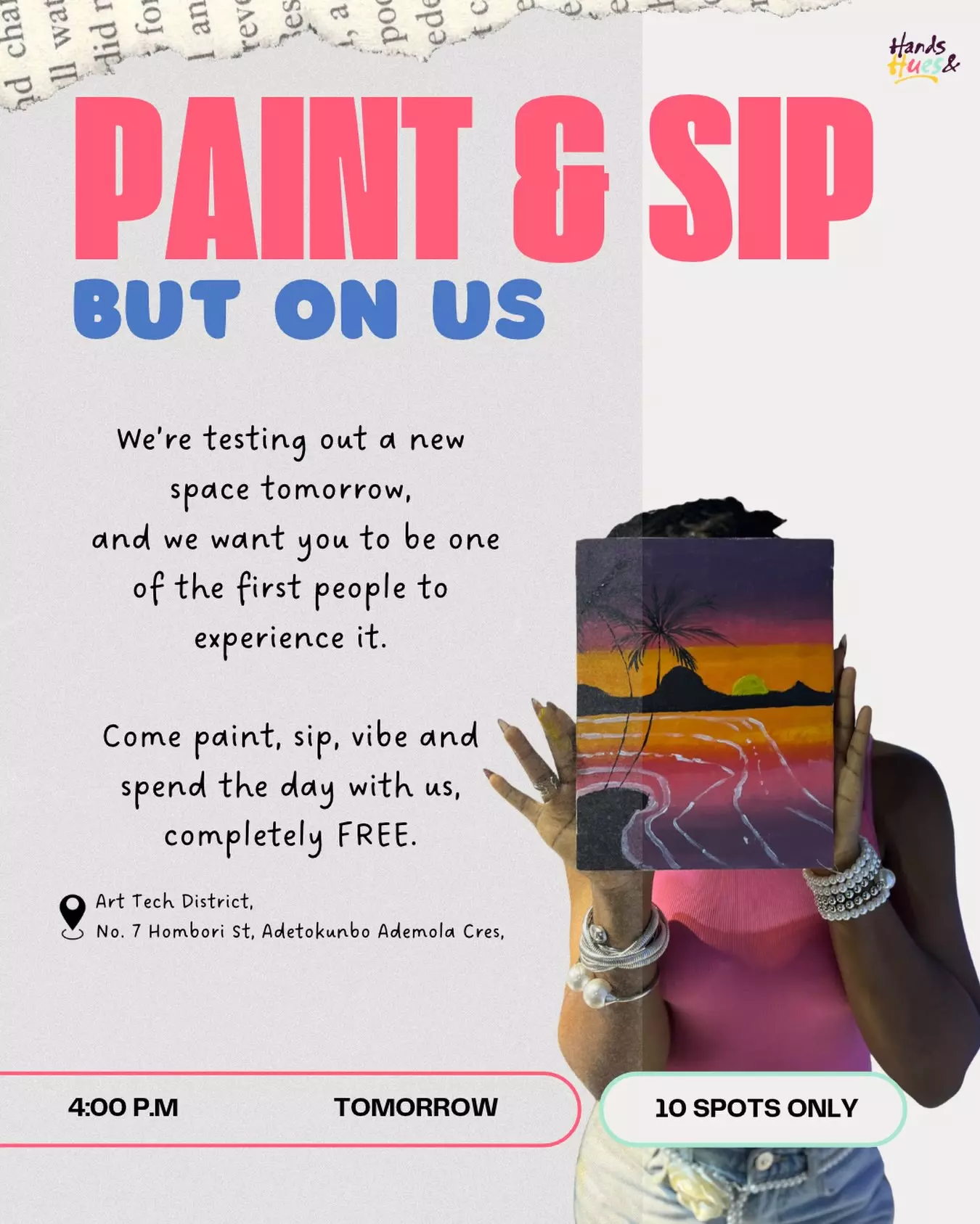HANDS &  HUES : PAINT & SIP