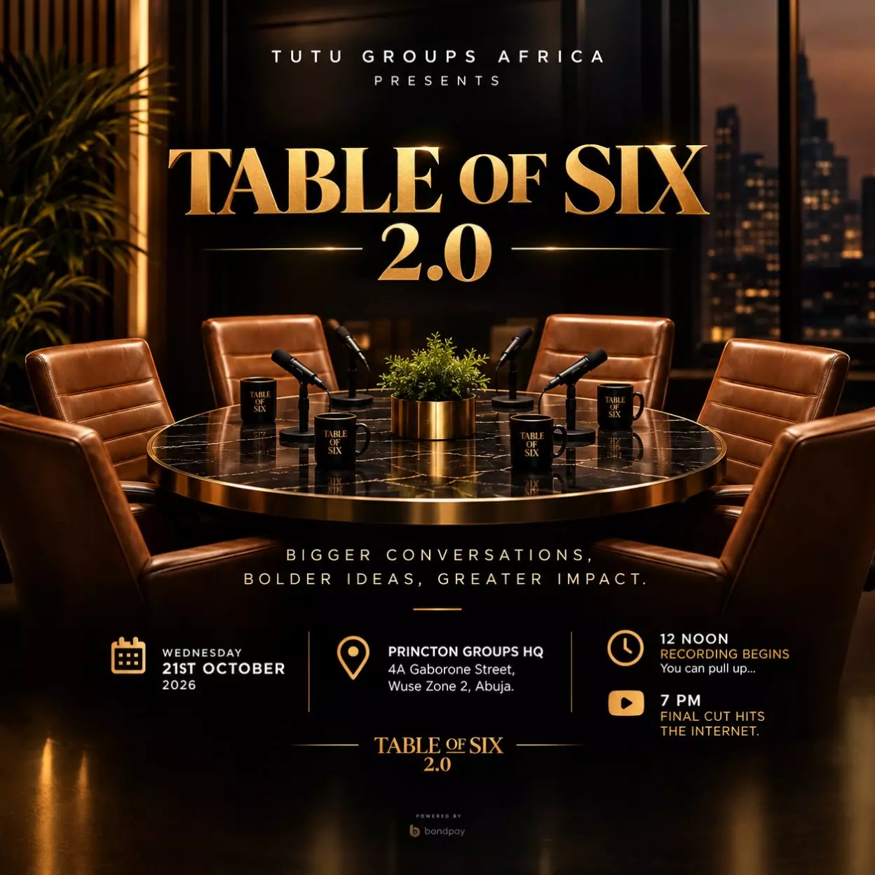 TUTU GROUPS AFRICA : TABLE OF SIX 2.0