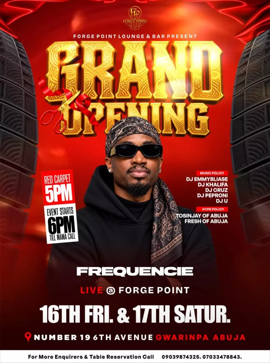 FORGE POINT LOUNGE & BAR GRAND OPENING FEATURING FREQUENCIE