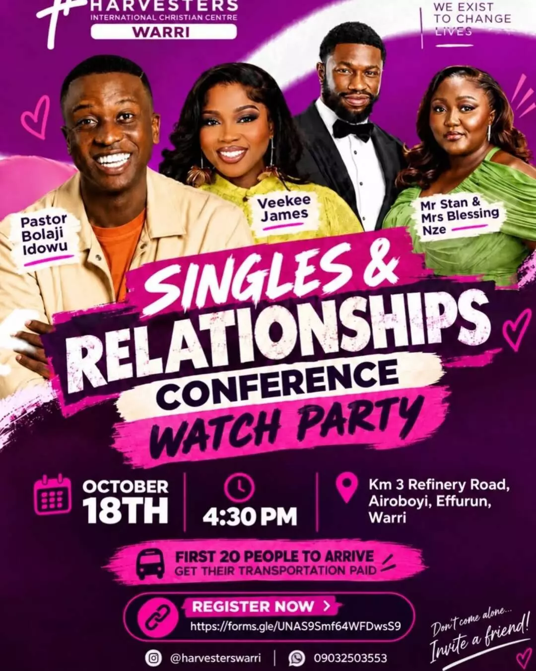 SINGLES & RELATIONSHIPS CONFERENCE WATCH PARTY