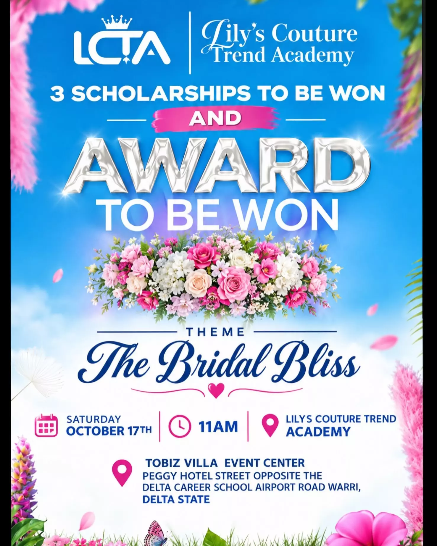 THE BRIDAL BLISS SCHOLARSHIP & AWARD EVENT 2026