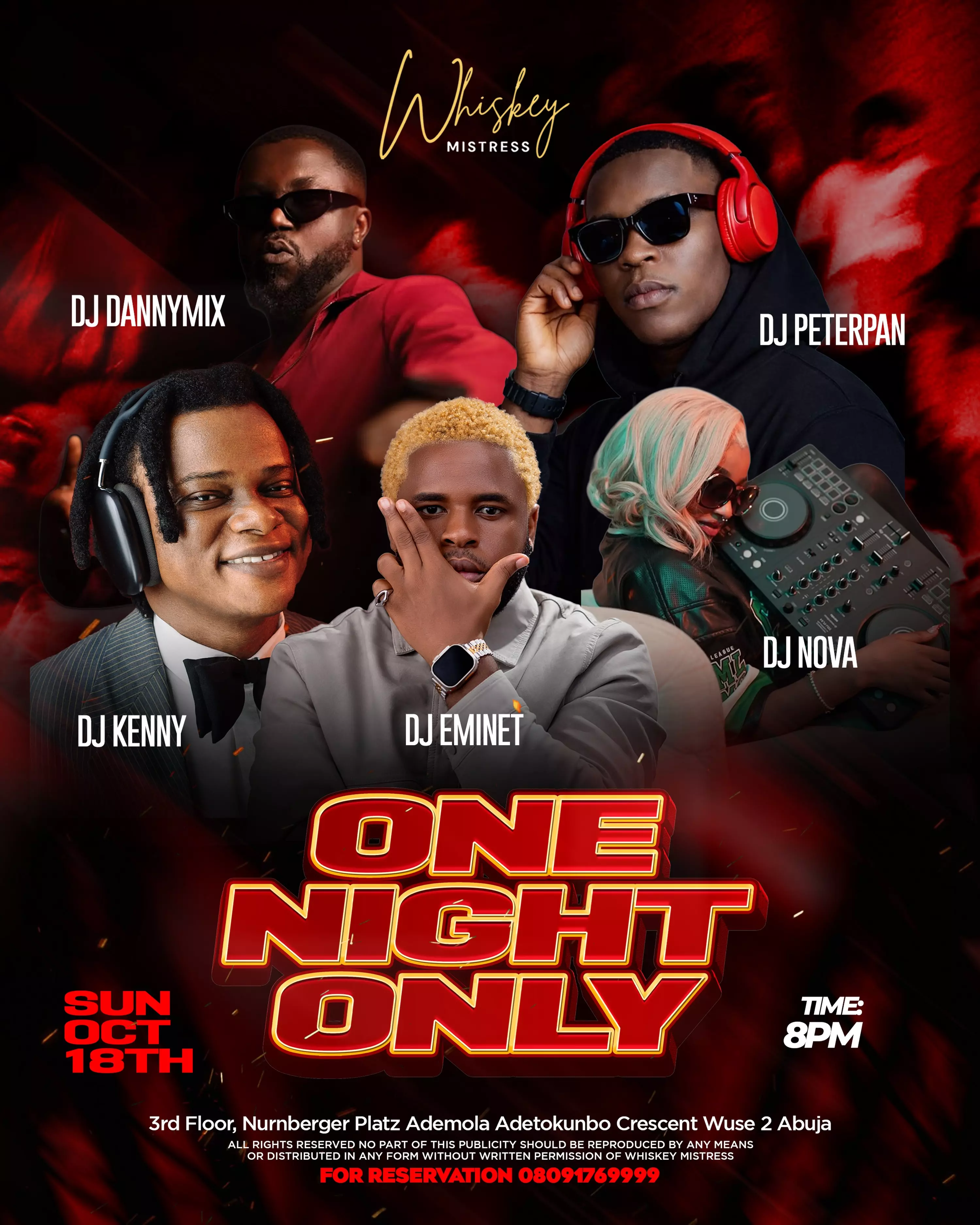 ONE NIGHT ONLY – WHISKEY MISTRESS ABUJA