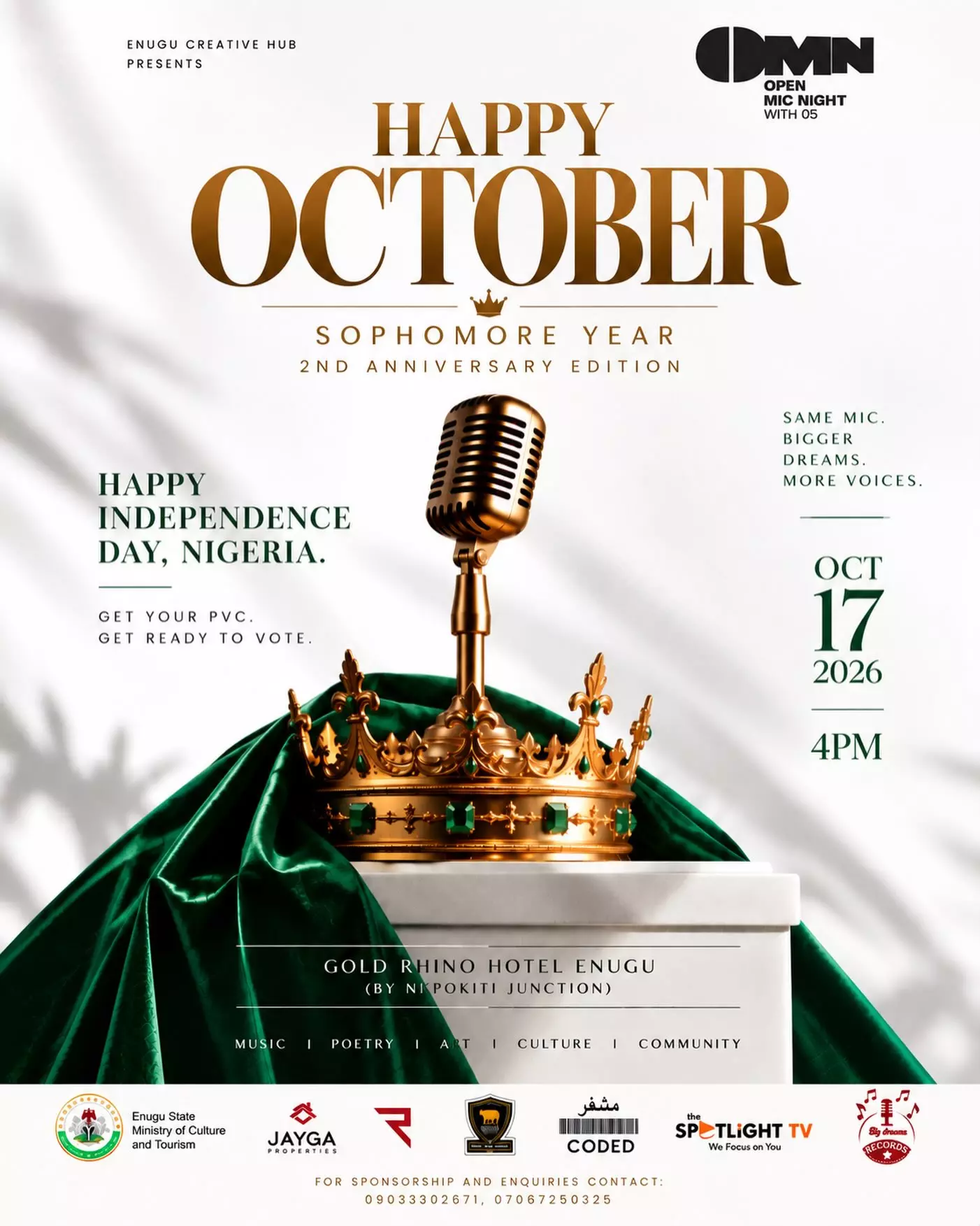 HAPPY OCTOBER: SOPHOMORE YEAR – 2ND ANNIVERSARY EDITION