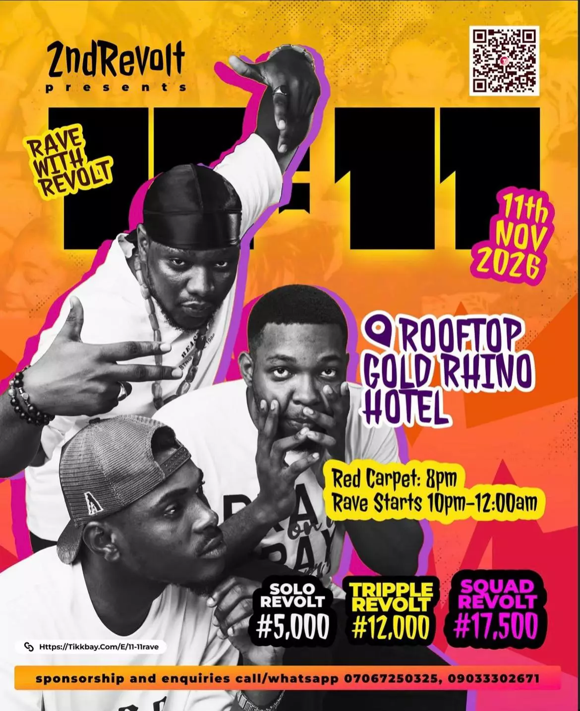 2NDREVOLT PRESENTS 11:11 RAVE WITH REVOLT