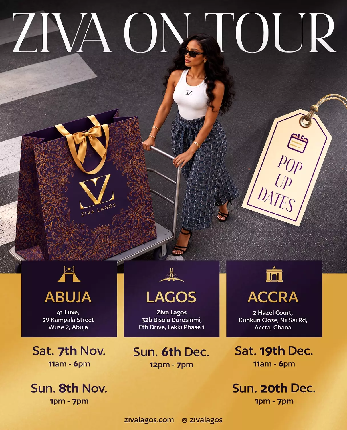 ZIVA LAGOS POP-UP TOUR 2026