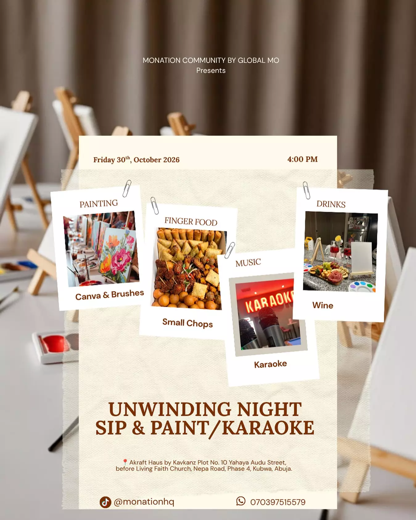 MONATION COMMUNITY BY GLOBAL MO PRESENTS: UNWINDING NIGHT