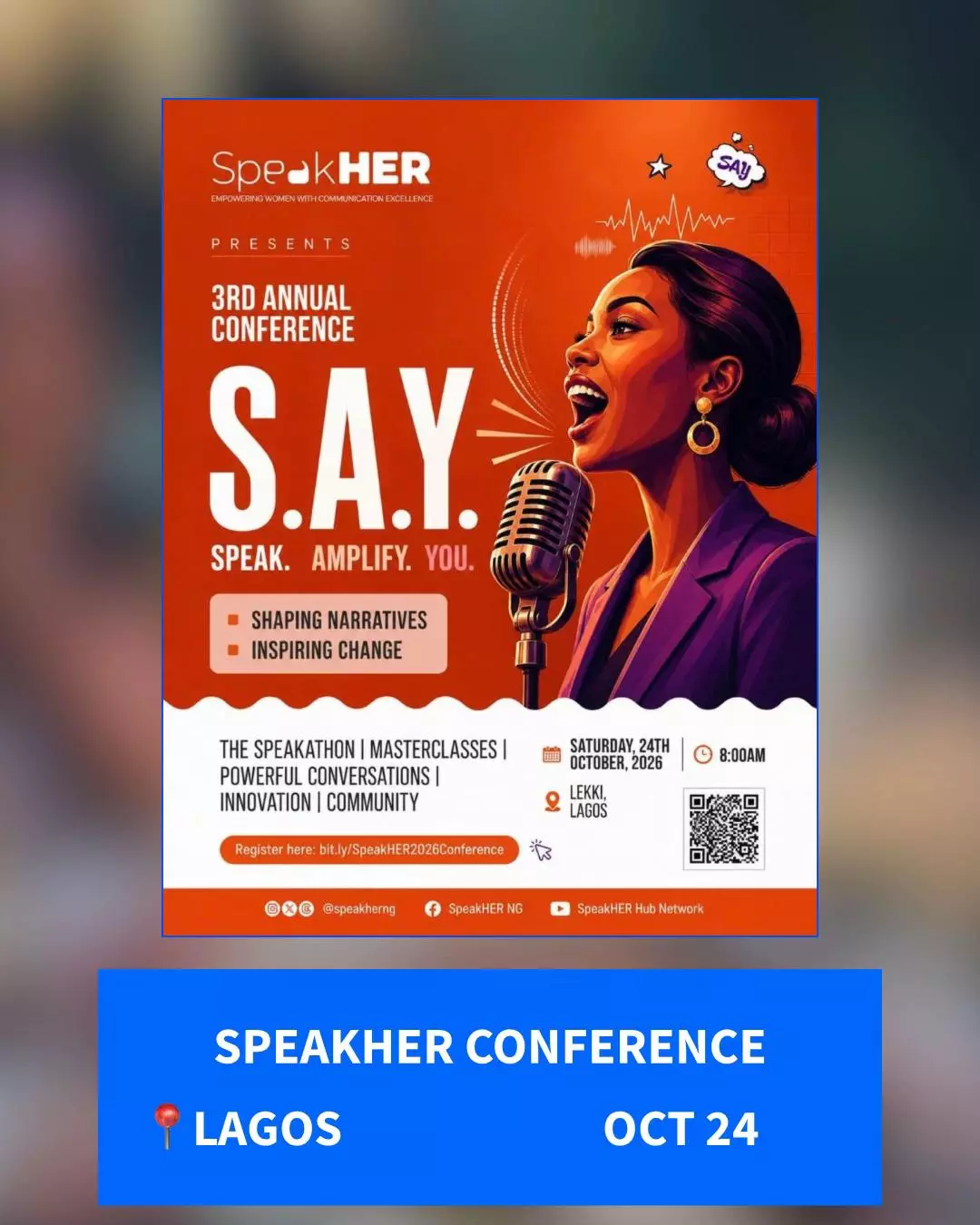 SPEAK. AMPLIFY. YOU. CONFERENCE 2026