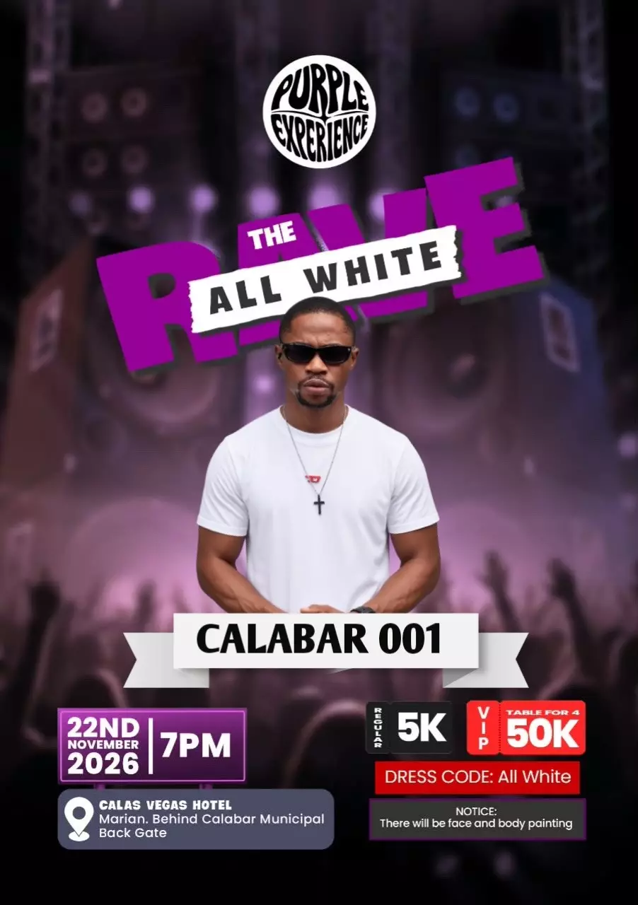 PURPLE EXPERIENCE – THE ALL WHITE RAVE (CALABAR 001)