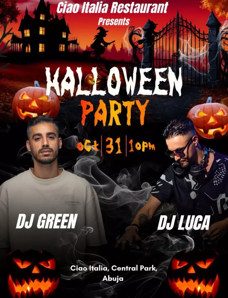 CIAO ITALIA RESTAURANT : HALLOWEEN PARTY