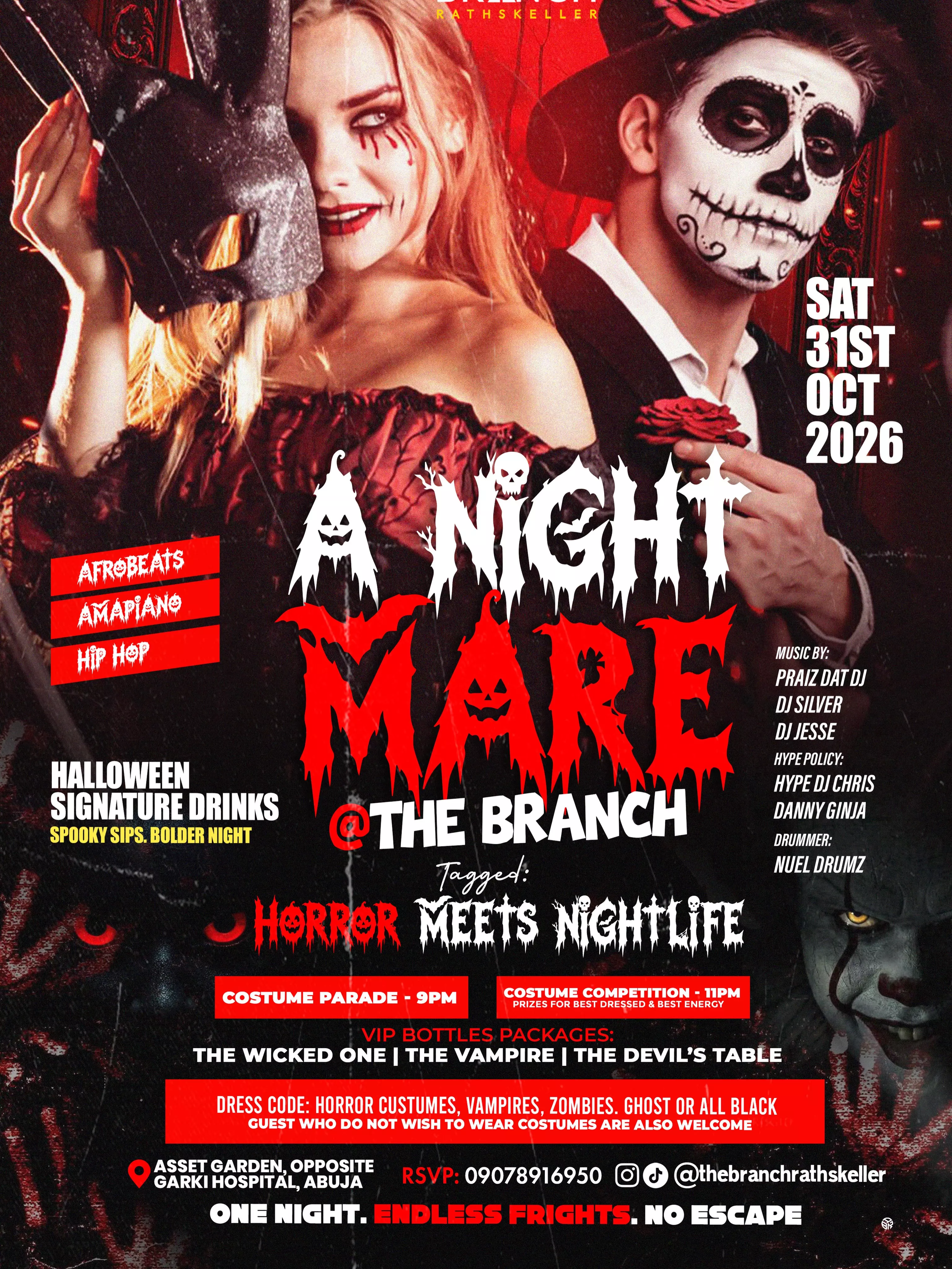 THE BRANCH RATHSKELLER : A NIGHTMARE @ THE BRANCH