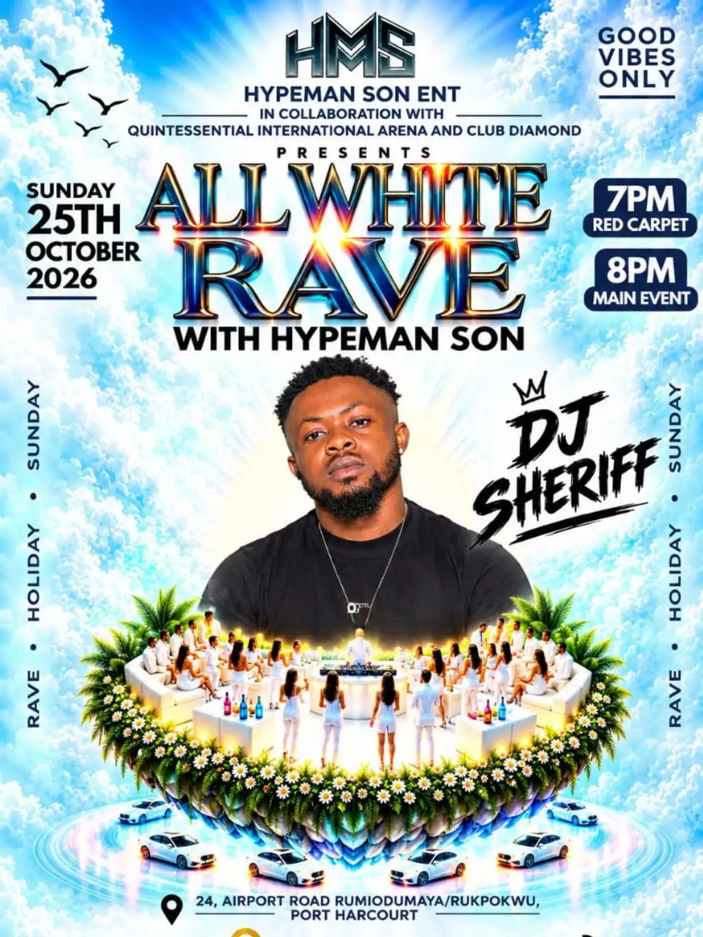 HYPEMAN SON ENT ALL WHITE RAVE