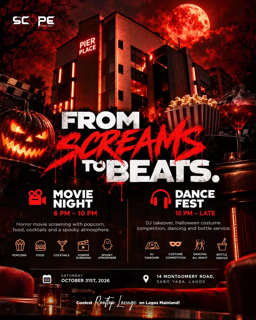 FROM SCREAMS TO BEATS – SCOPE HALLOWEEN FEST