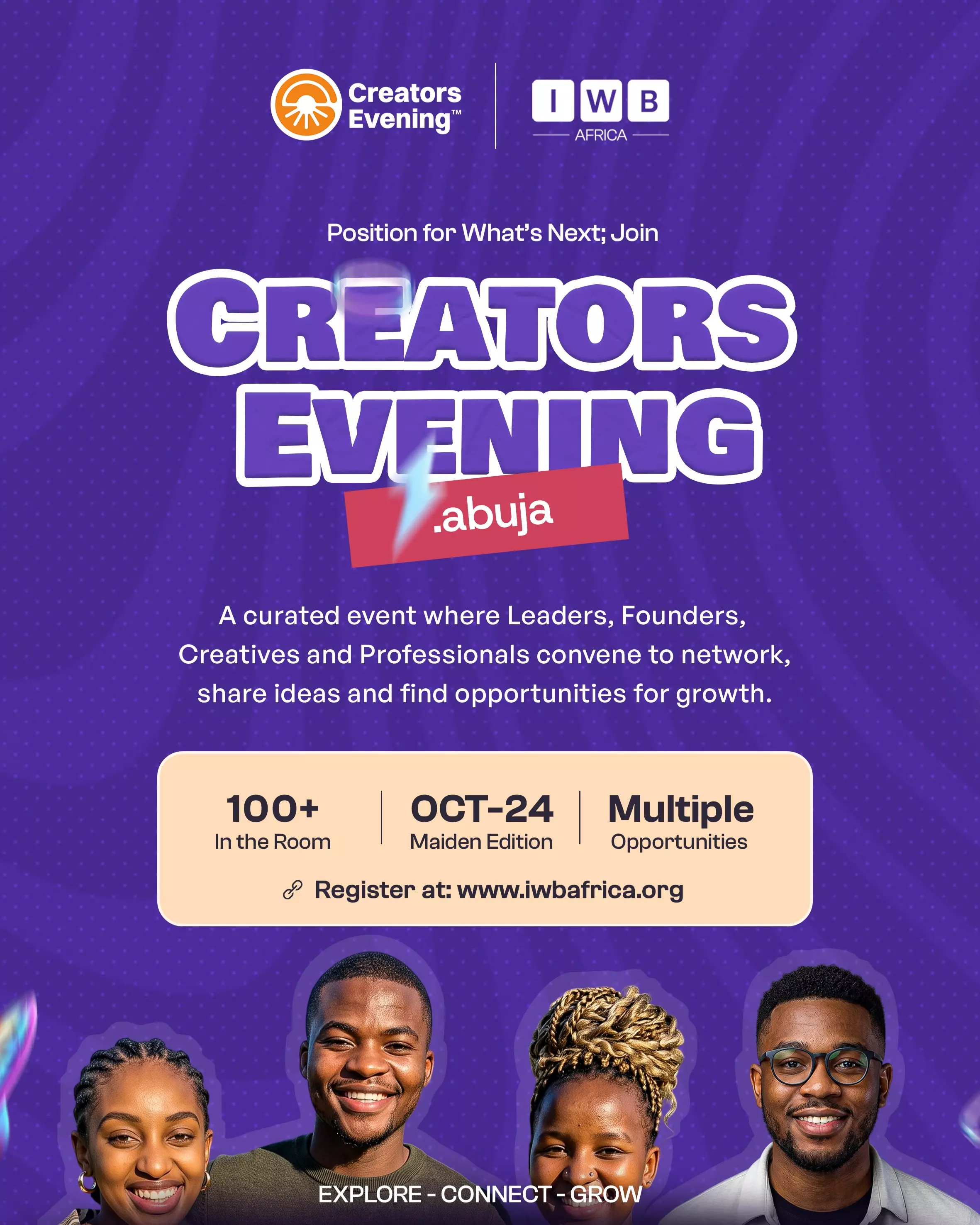 CREATORS EVENING ABUJA 2026 – BY IWB AFRICA