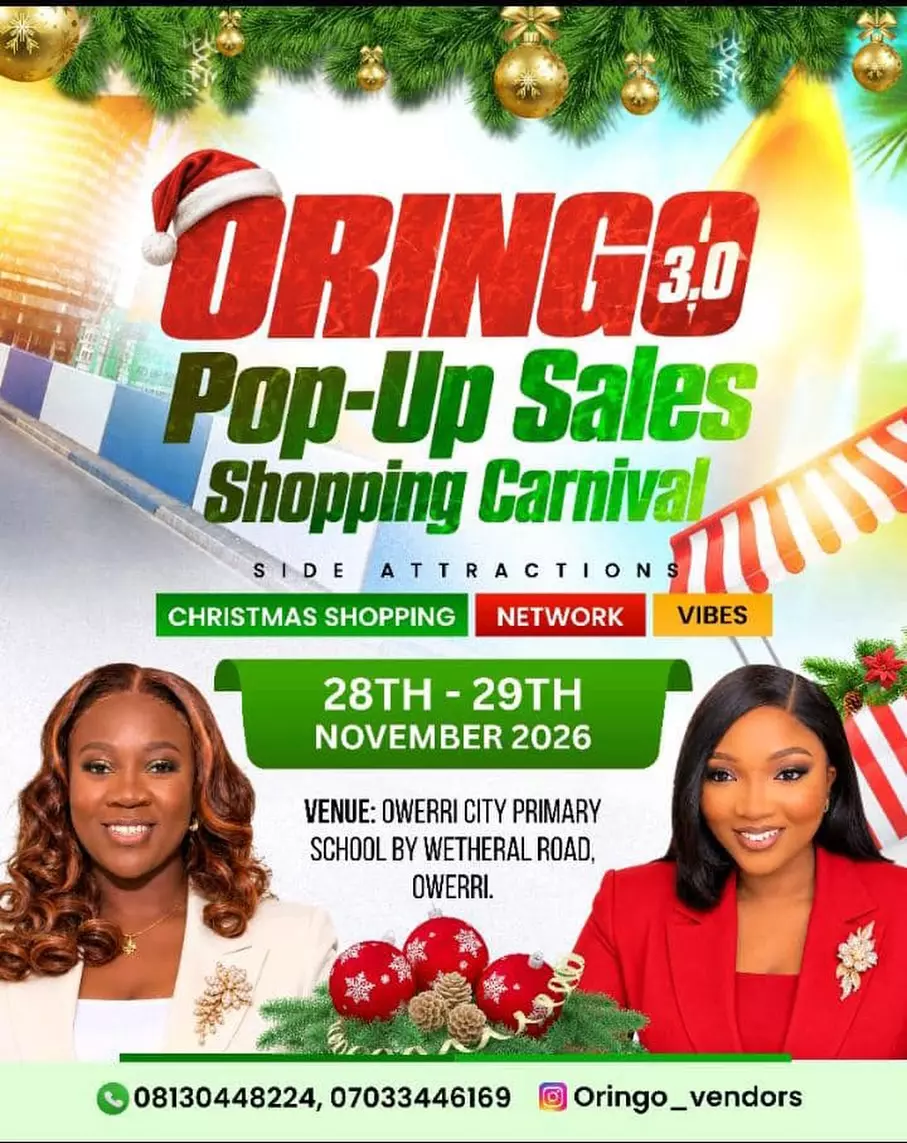ORINGO 3.0 POP-UP SALES SHOPPING CARNIVAL