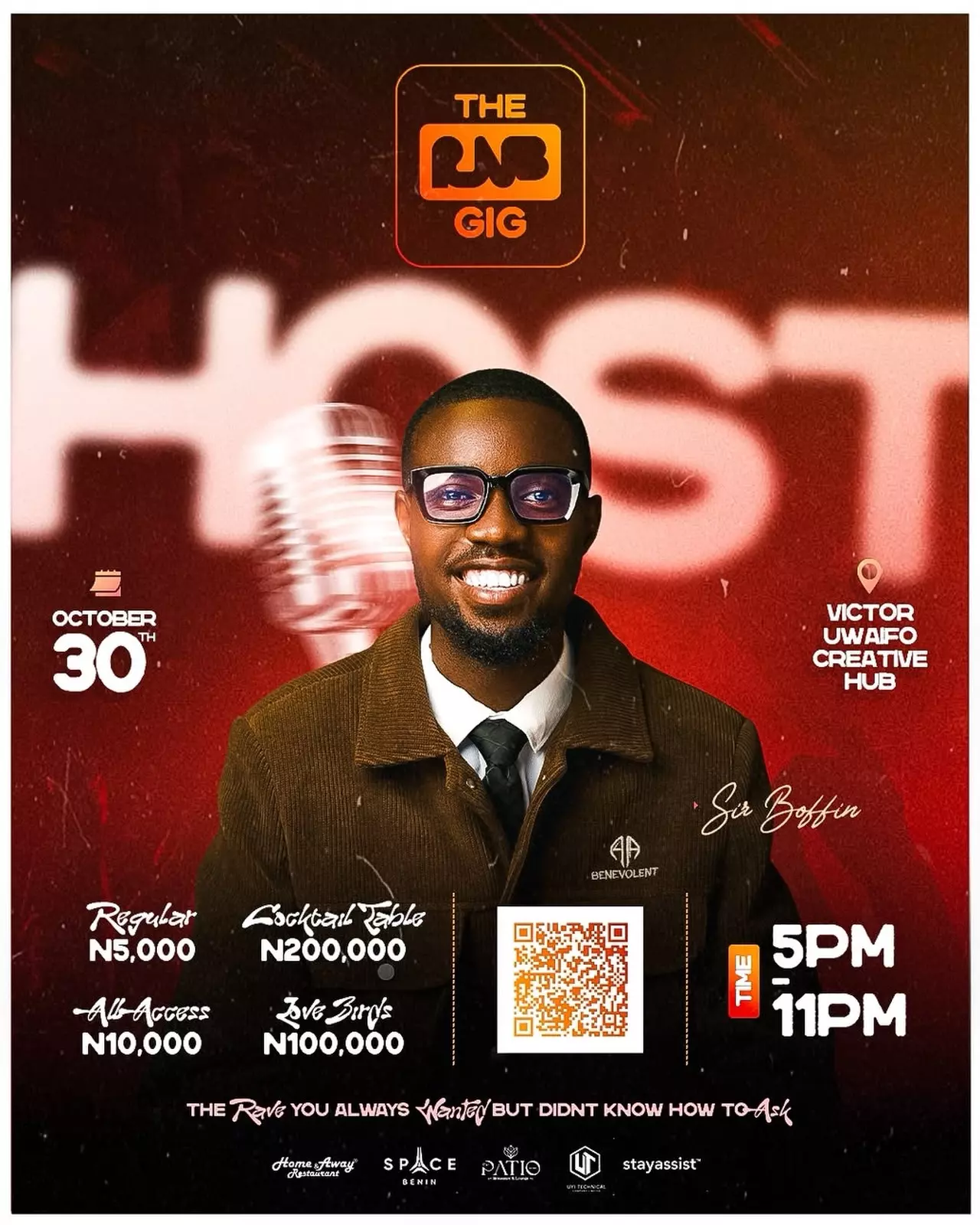 THE RNB GIG (HOSTED BY SIR BOFFIN)