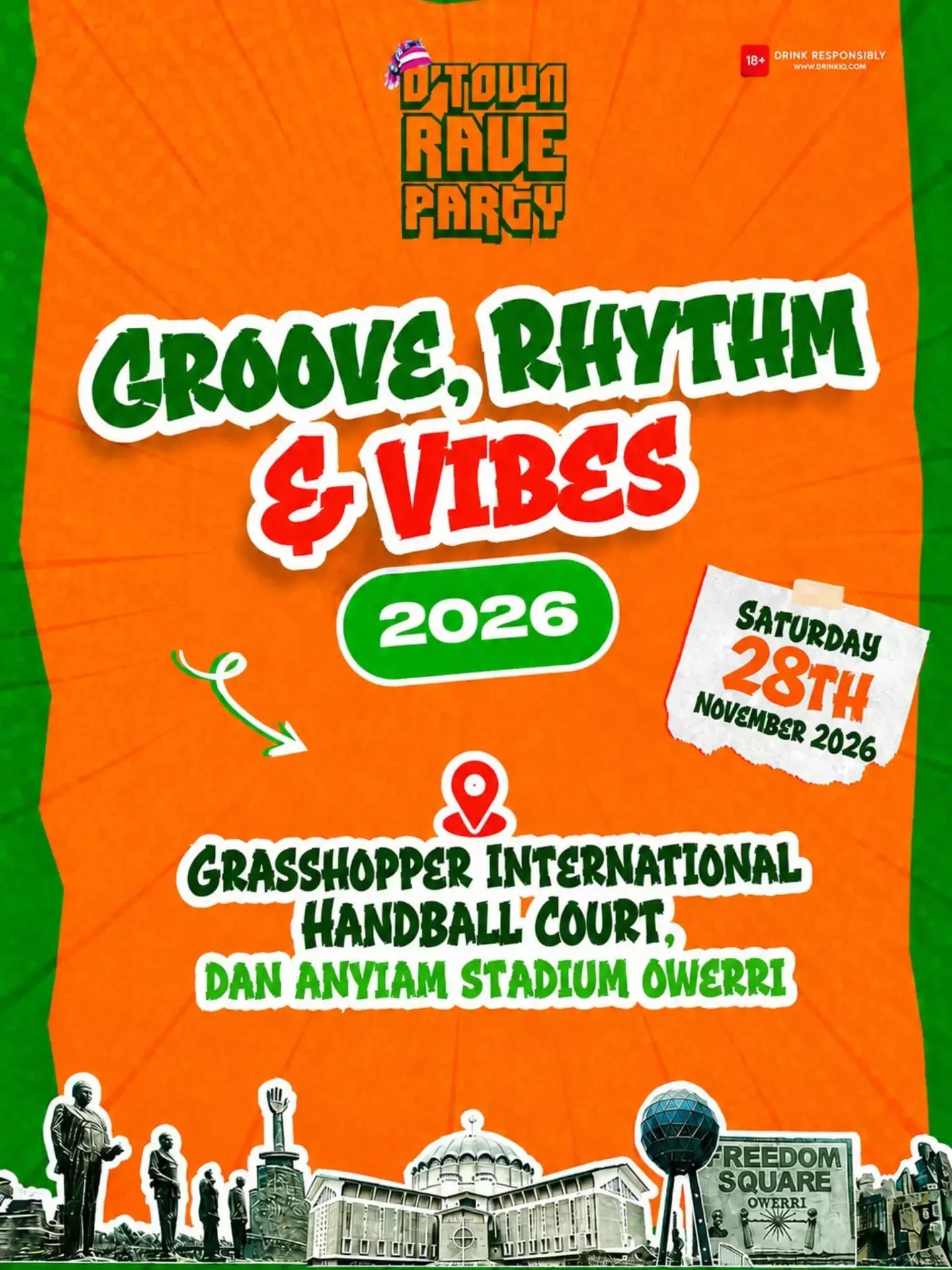 O'TOWN RAVE PARTY 2026: GROOVE, RHYTHM & VIBES EDITION
