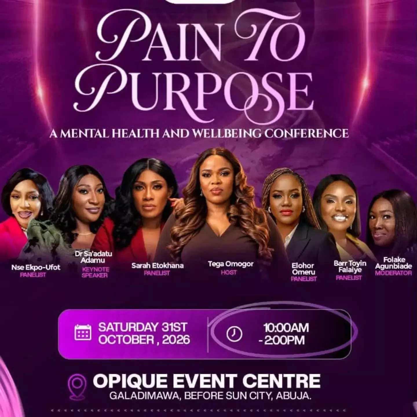 PAIN TO PURPOSE 2026