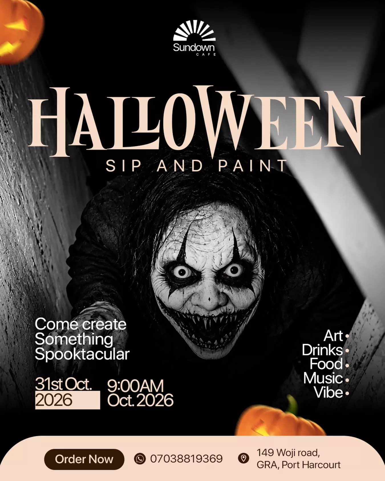 HALLOWEEN SIP AND PAINT