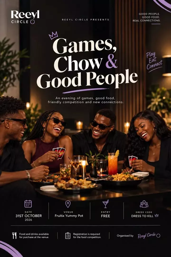 REEYL CIRCLE : GAMES, CHOW & GOOD PEOPLE