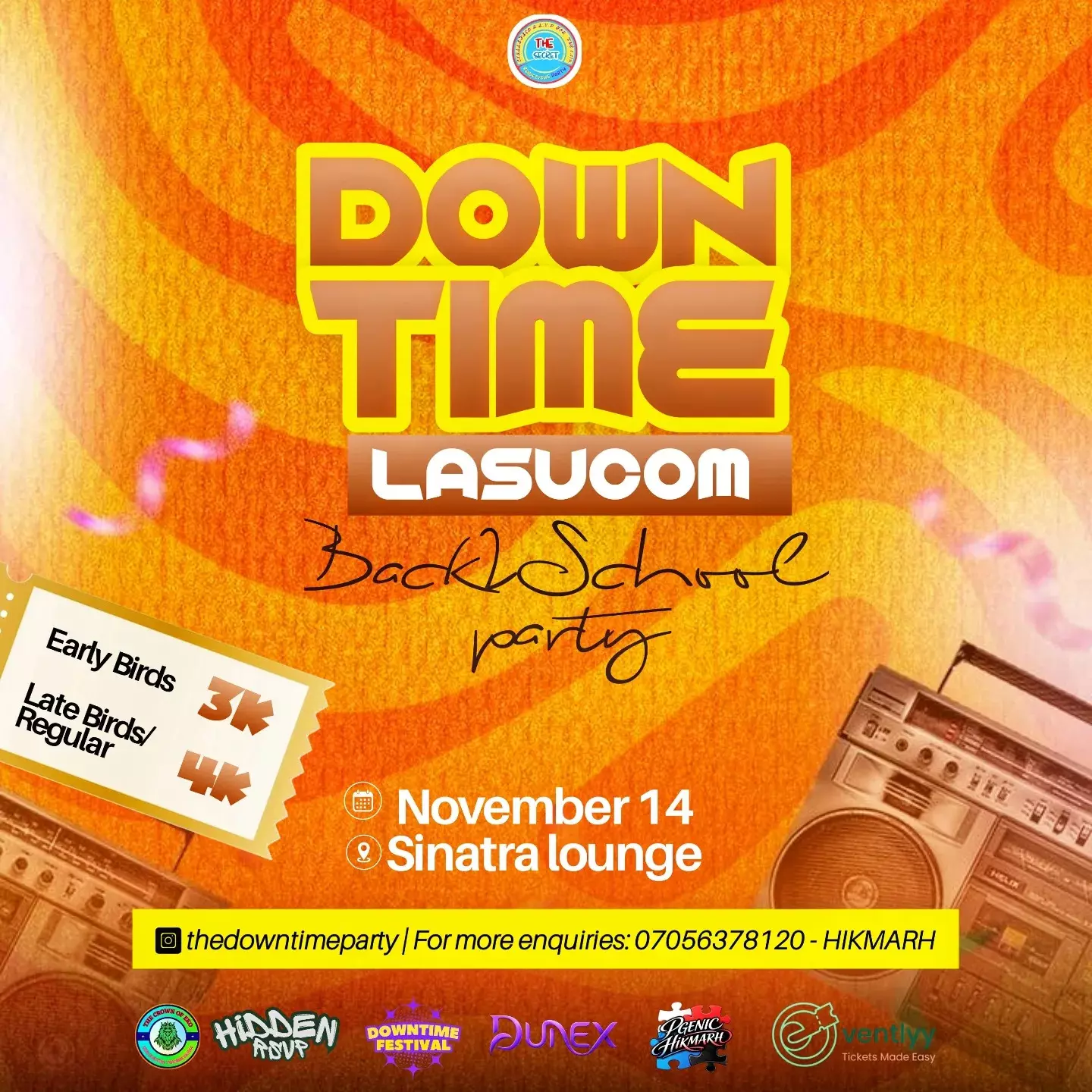 DOWNTIME LASUCOM BACK2SCHOOL PARTY