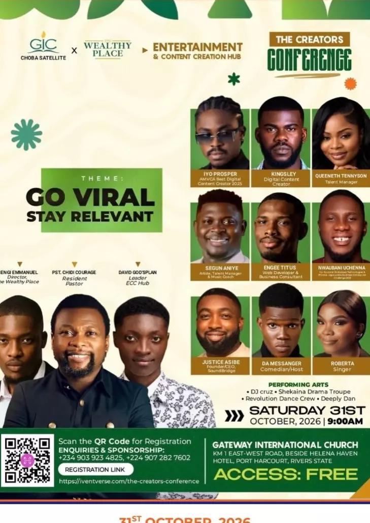 THE CREATORS CONFERENCE 2026 – GO VIRAL, STAY RELEVANT